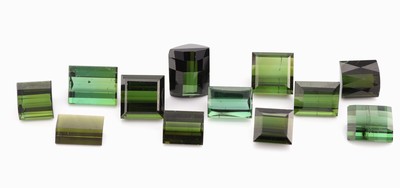 Image 26811857 - Lot 12 lose Turmaline zus. 30.70 ct, versch. Schliffformen, gute Farbe