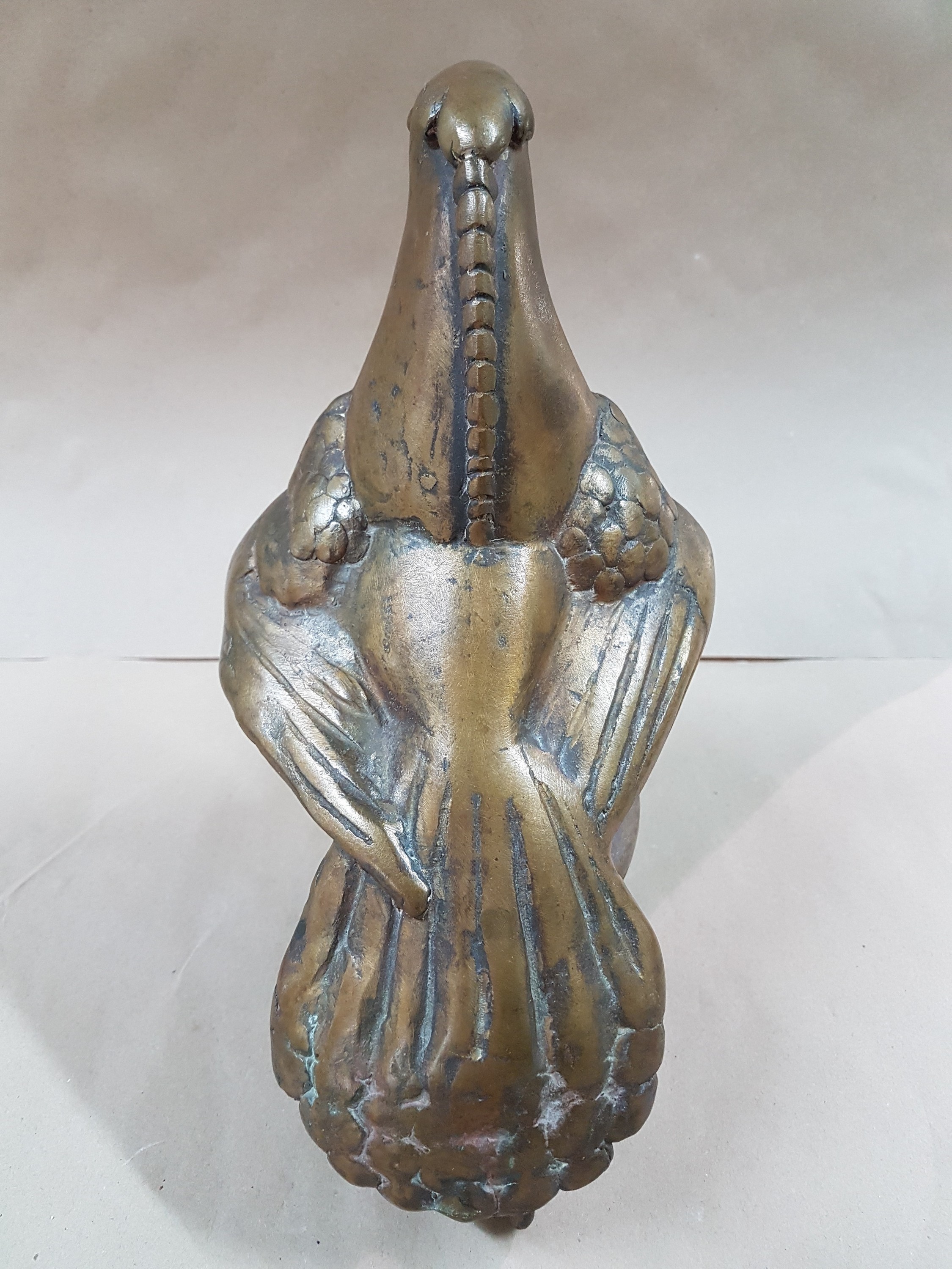 Detail c: Gernot Rumpf, geb. 1941 Kaiserslautern, Taube auf Boot, Bronzeguss, signiert, H. ca. 26cm