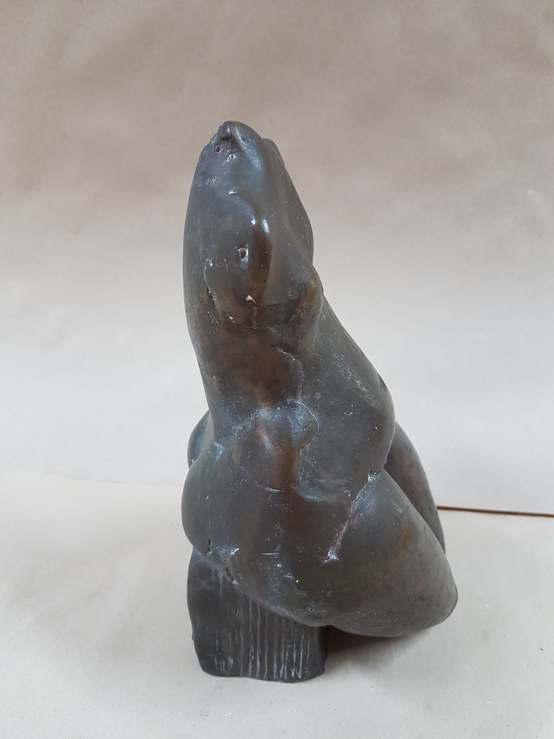 Detail b: Gernot Rumpf, geb. 1941 Kaiserslautern, weiblicher Torso, Bronzeguss, signiert, H. ca. 23cm