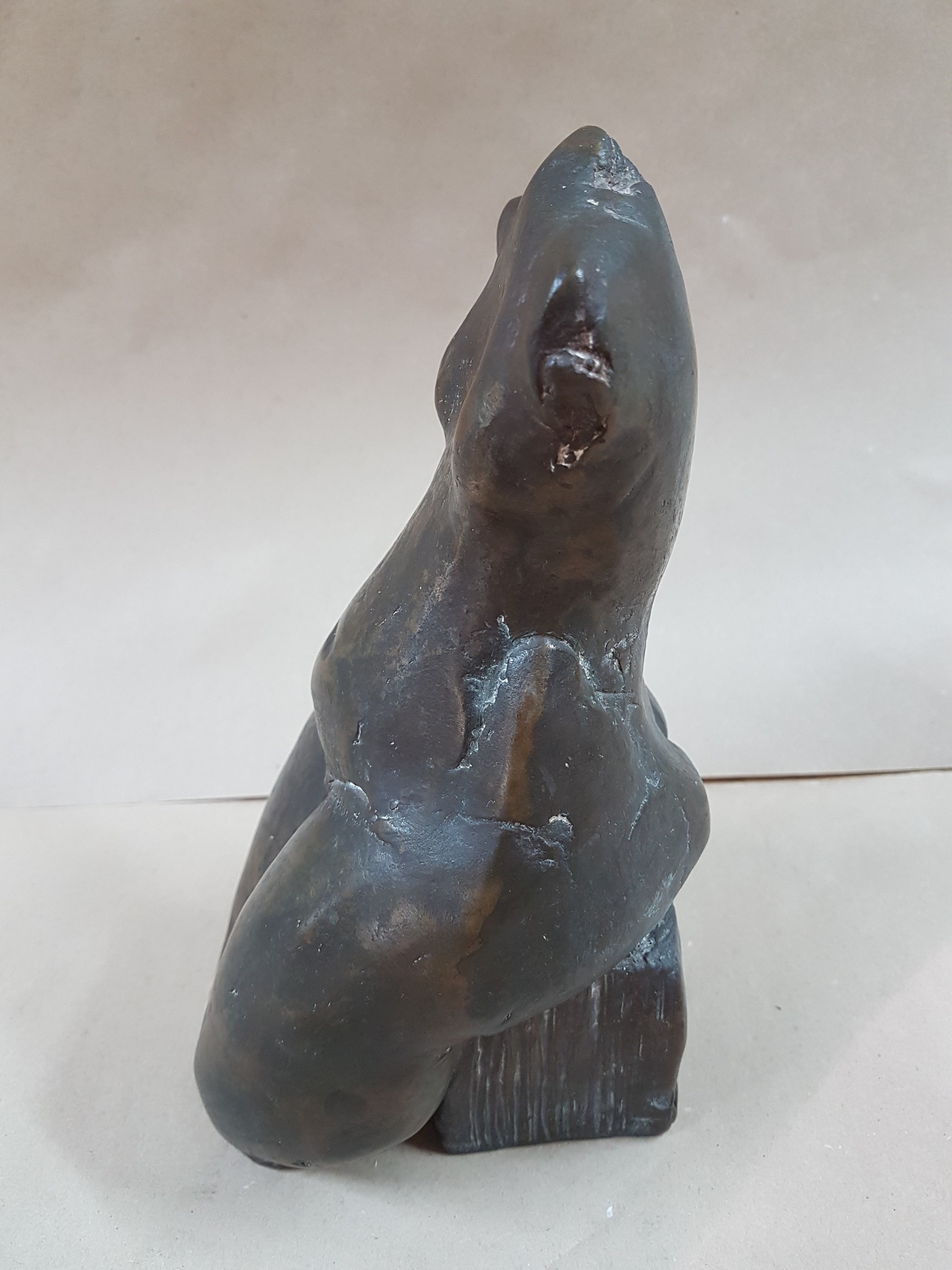 Detail d: Gernot Rumpf, geb. 1941 Kaiserslautern, weiblicher Torso, Bronzeguss, signiert, H. ca. 23cm