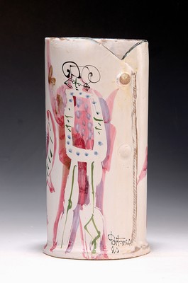 Image Gilbert Portanier, art ceramics, born 1926 Cannes, resident in Vallauris since 1954, tall ...