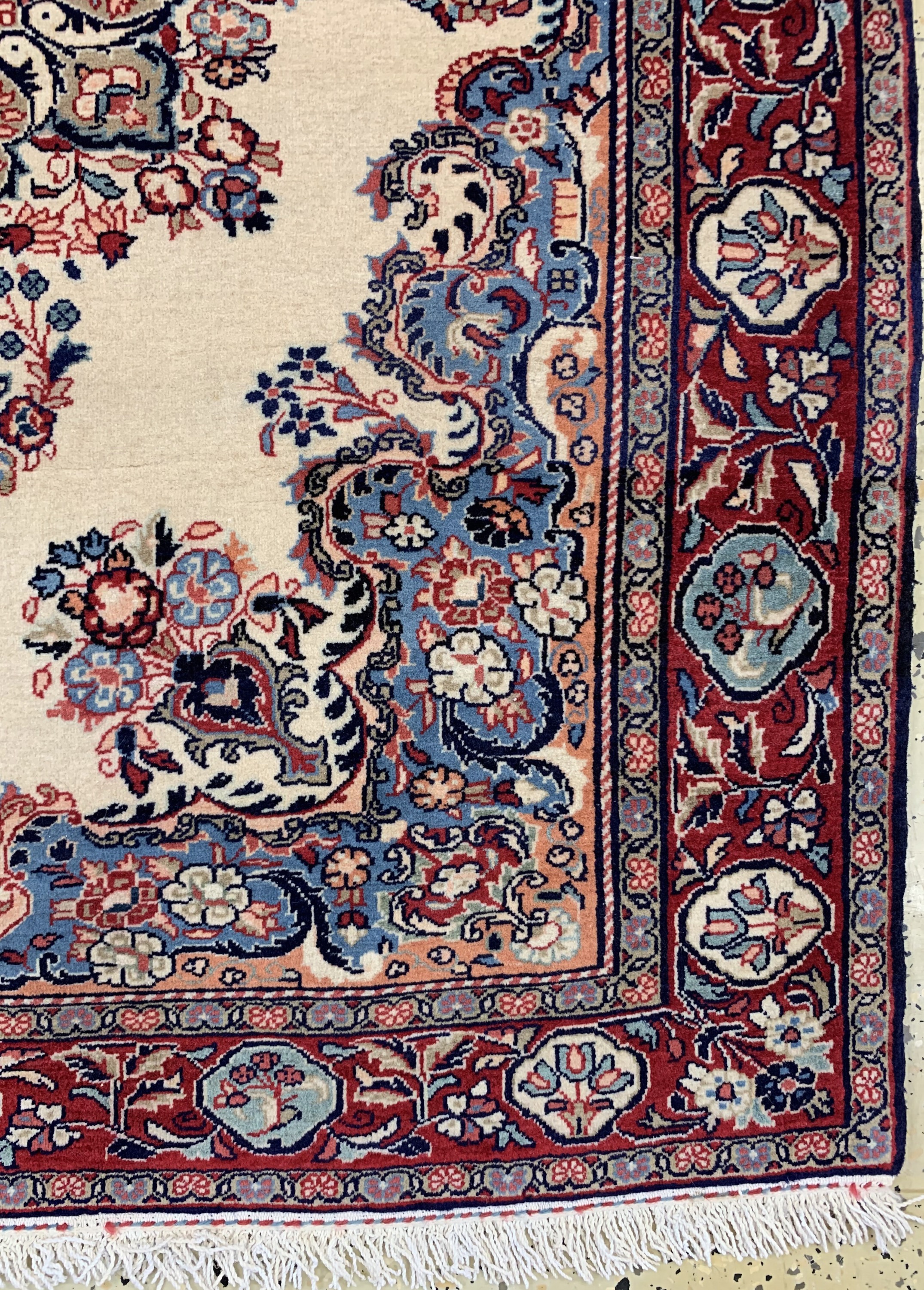 Detail a: Sarogh"Ghiasabad"fein, Persien, Ende 20.Jhd, Wolle auf Baumwolle, ca. 145 x 110 cm,EHZ: 1-2