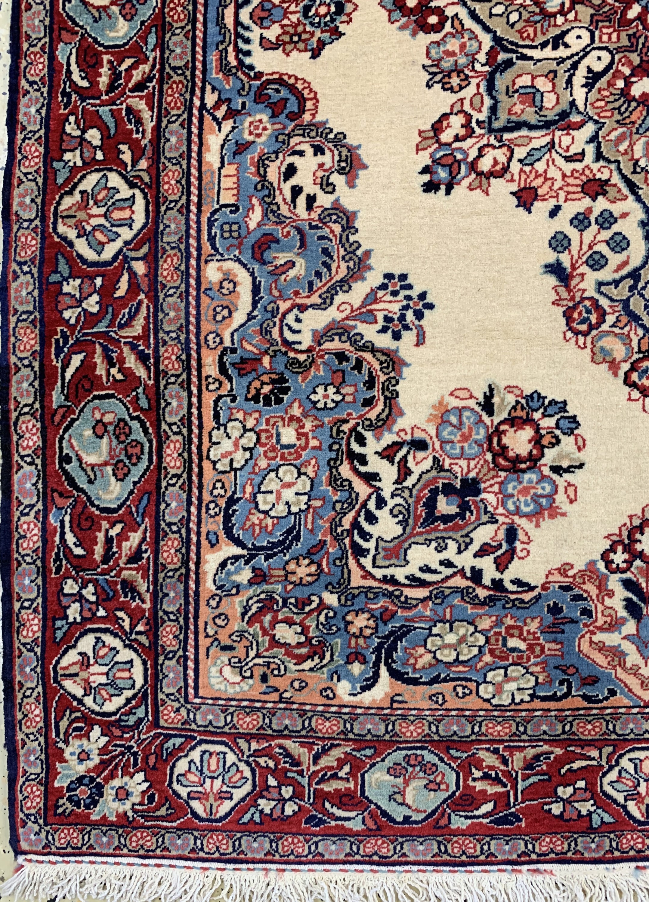 Detail b: Sarogh"Ghiasabad"fein, Persien, Ende 20.Jhd, Wolle auf Baumwolle, ca. 145 x 110 cm,EHZ: 1-2
