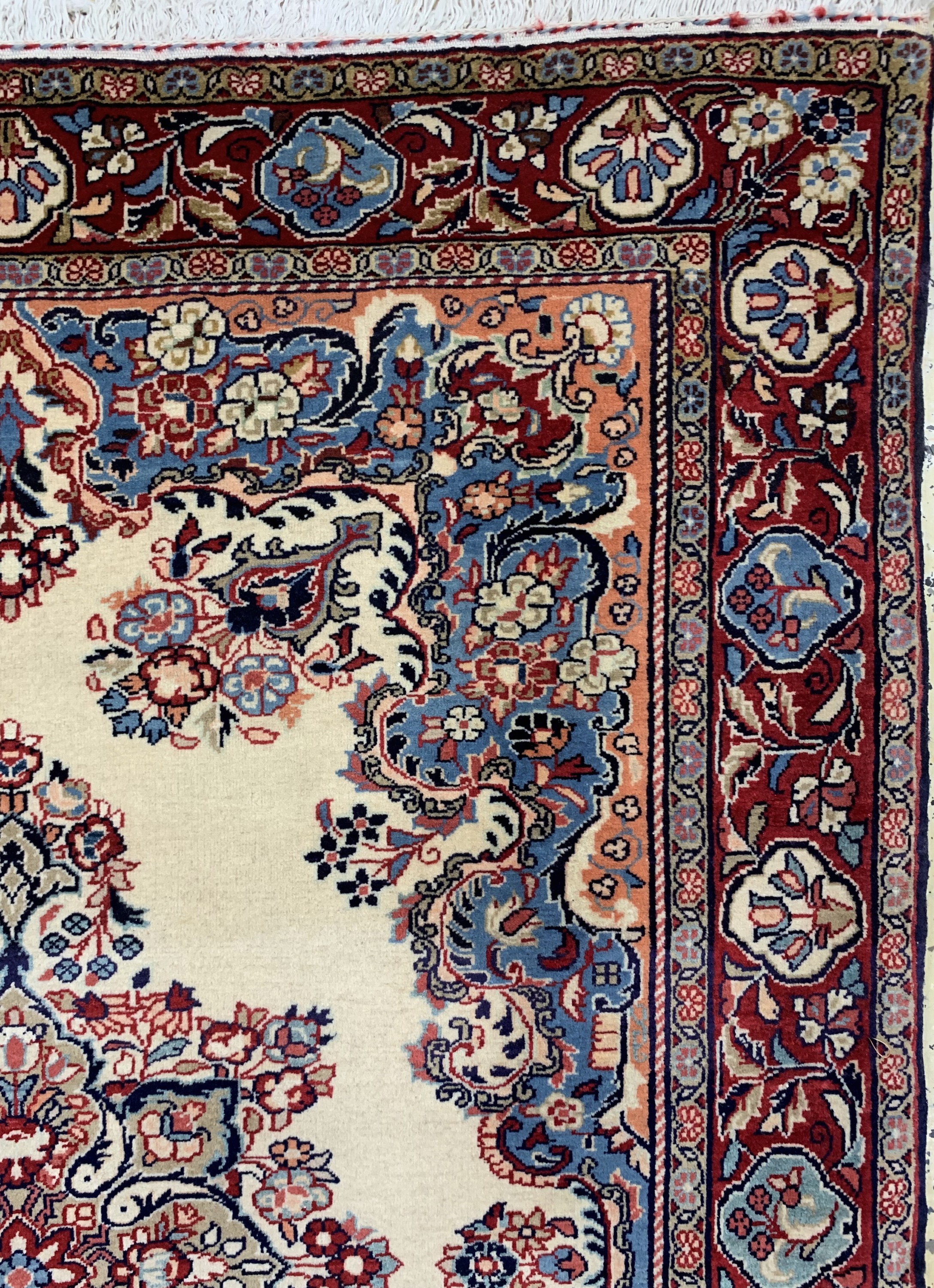 Detail d: Sarogh"Ghiasabad"fein, Persien, Ende 20.Jhd, Wolle auf Baumwolle, ca. 145 x 110 cm,EHZ: 1-2