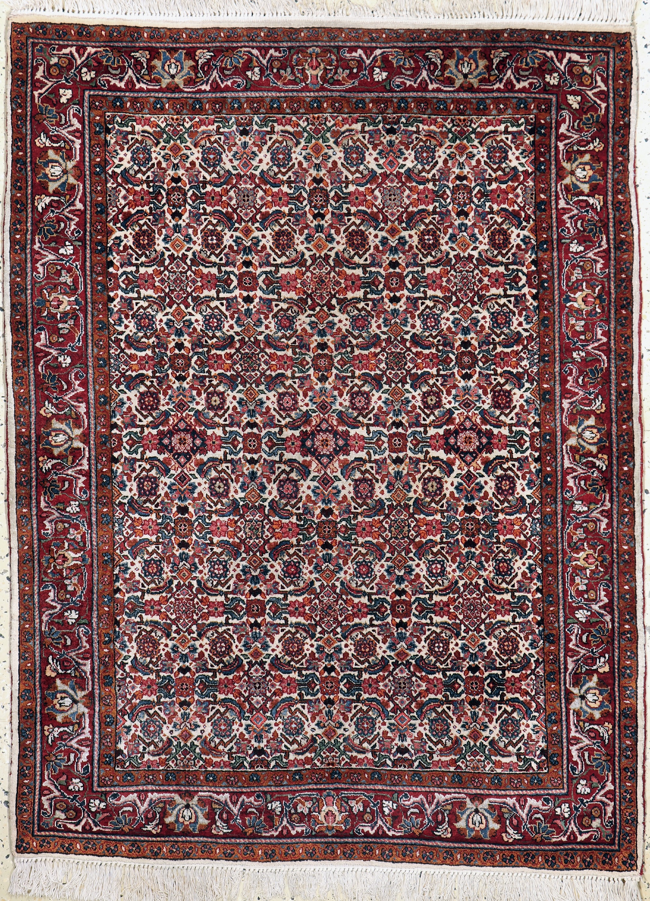 Sarogh"Ghiasabad"fein, Persien, Mitte 20.Jhd, Wolle auf Baumwolle, ca. 150 x 111 cm,EHZ: 2