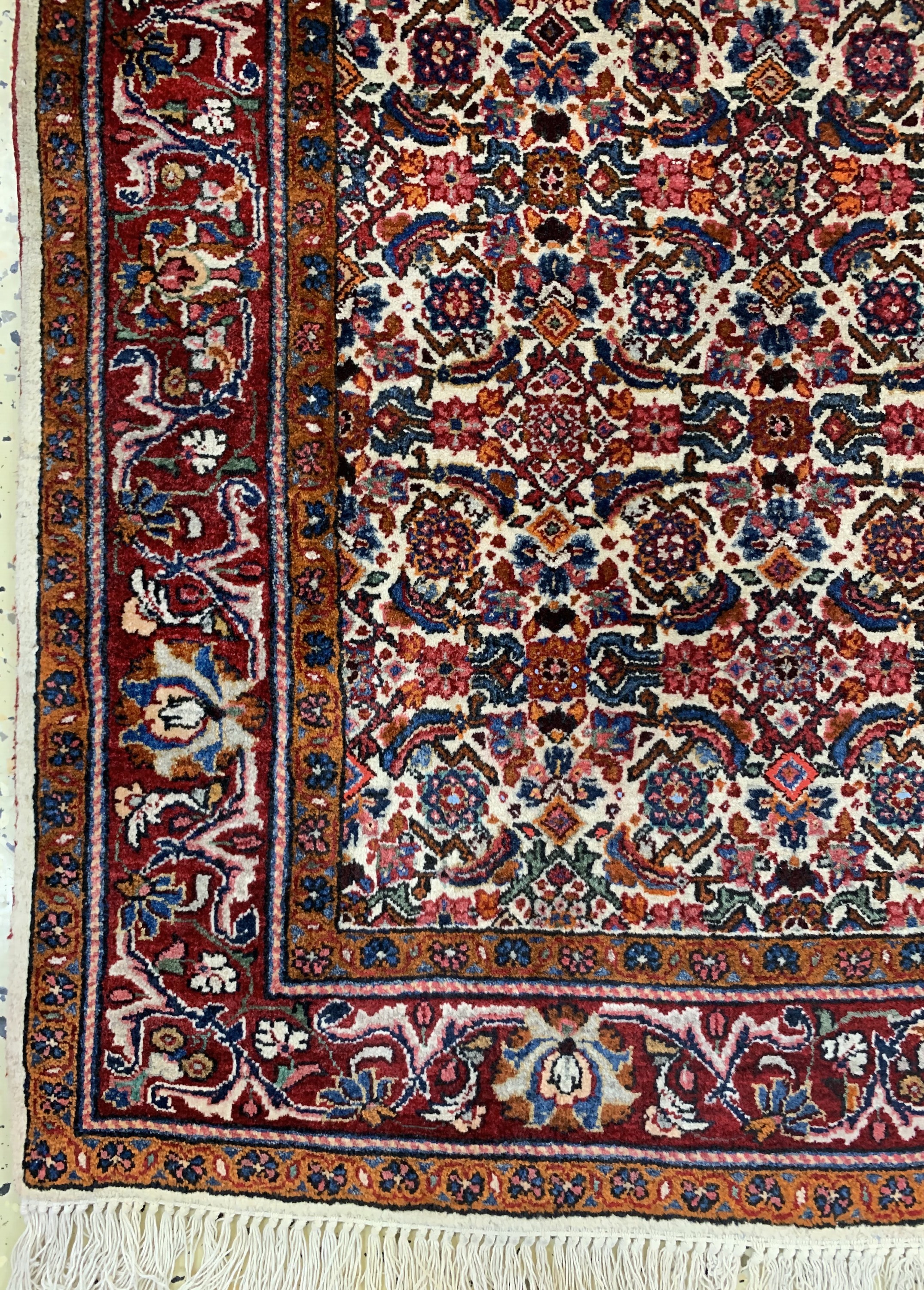 Detail b: Sarogh"Ghiasabad"fein, Persien, Mitte 20.Jhd, Wolle auf Baumwolle, ca. 150 x 111 cm,EHZ: 2