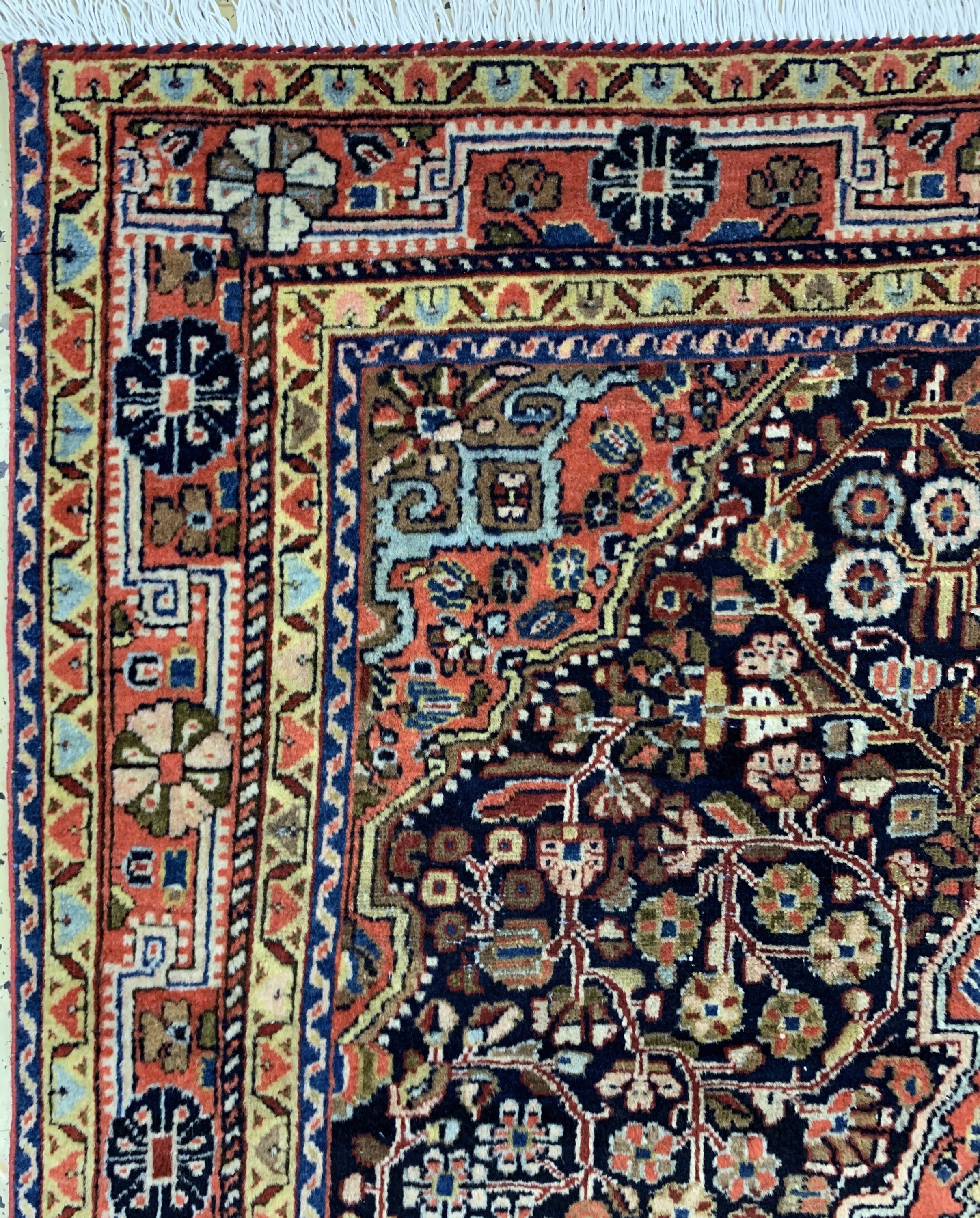 Detail c: Djosan alt, Persien, Mitte 20.Jhd, Wolle auf Baumwolle, ca. 153 x 106 cm, EHZ: 2, (Fransen erneuert)