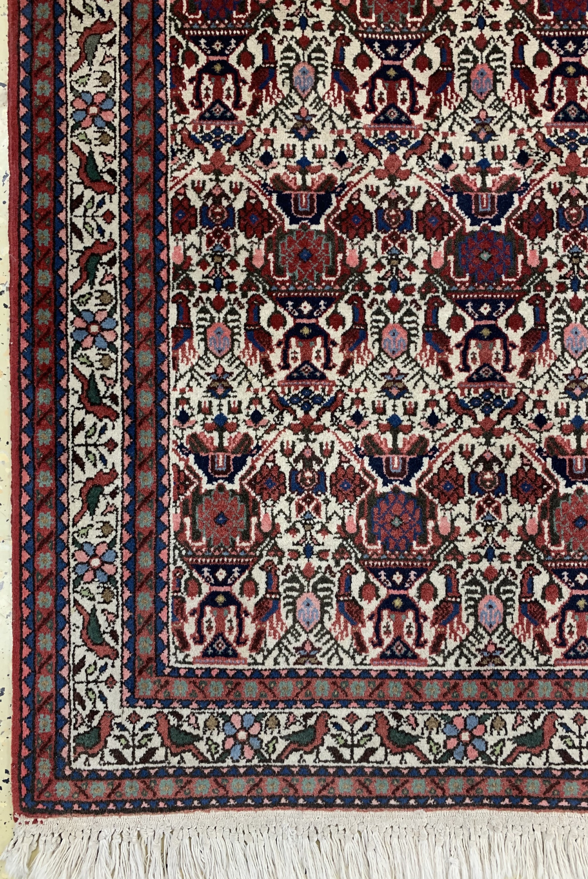 Detail b: Abadeh, Persien, Ende 20.Jhd, Wolle auf Baumwolle, ca. 160 x 110 cm, EHZ: 2