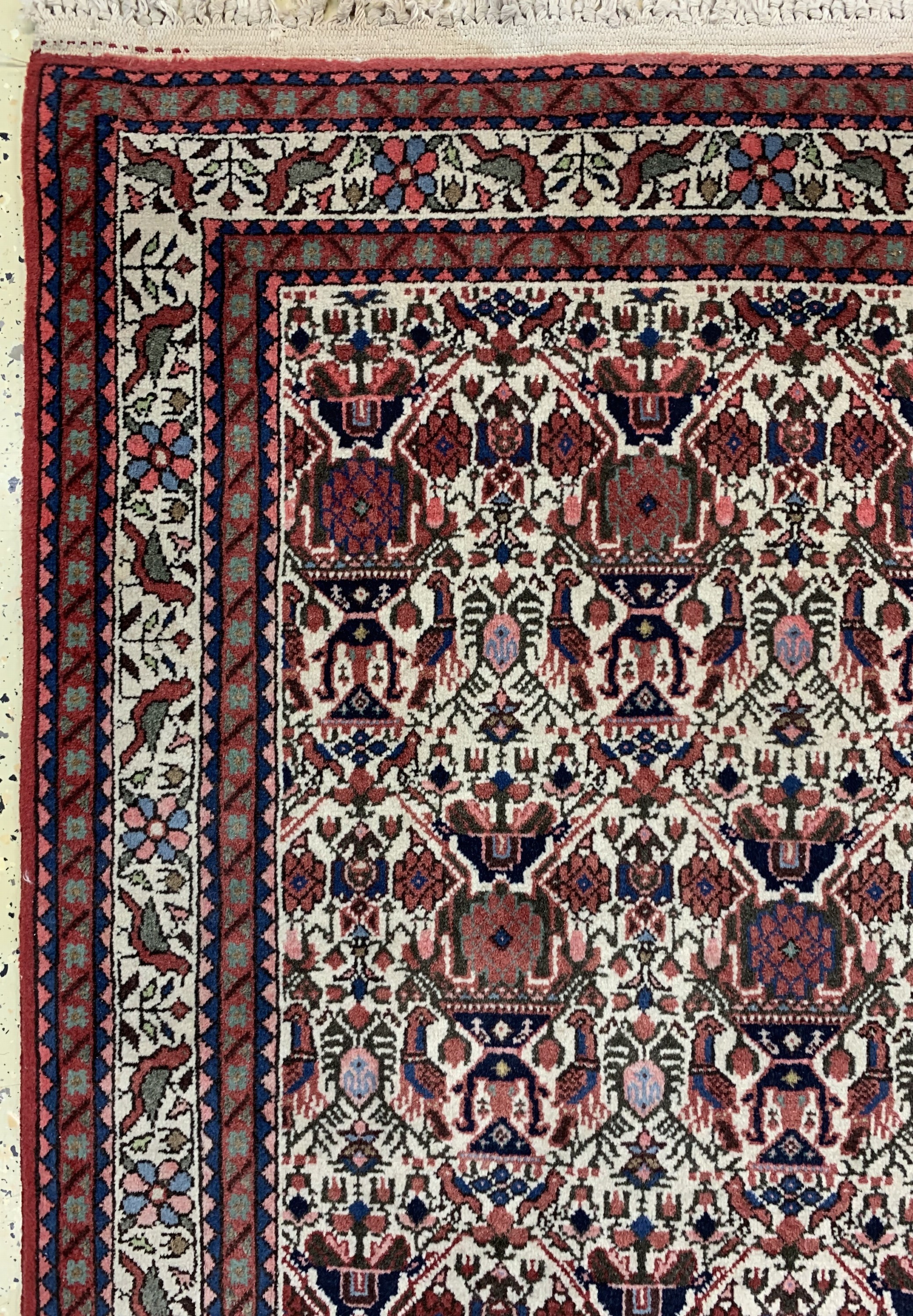 Detail c: Abadeh, Persien, Ende 20.Jhd, Wolle auf Baumwolle, ca. 160 x 110 cm, EHZ: 2