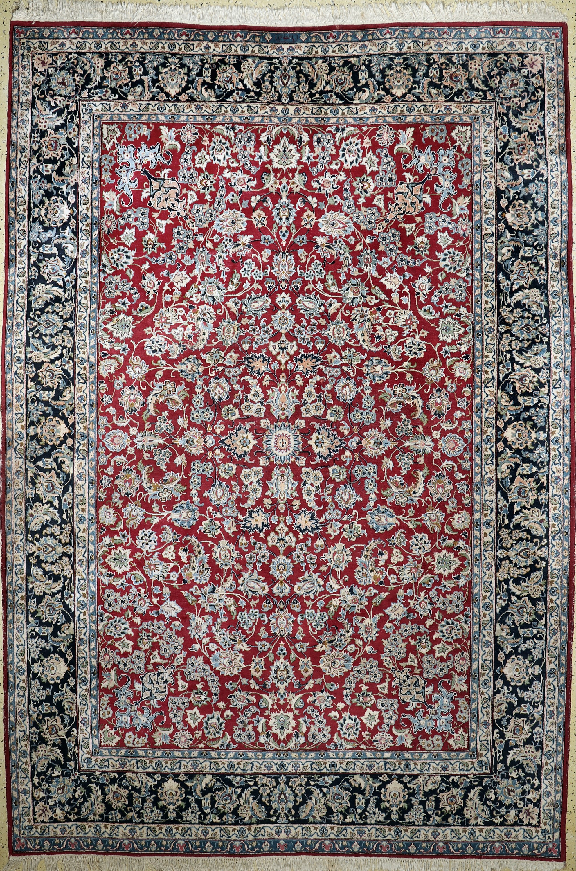 Najafabad"Aala Baft"signiert, Persien, Mitte 20.Jhd, Wolle auf Baumwolle, ca. 370 x 255 cm, EHZ: 2