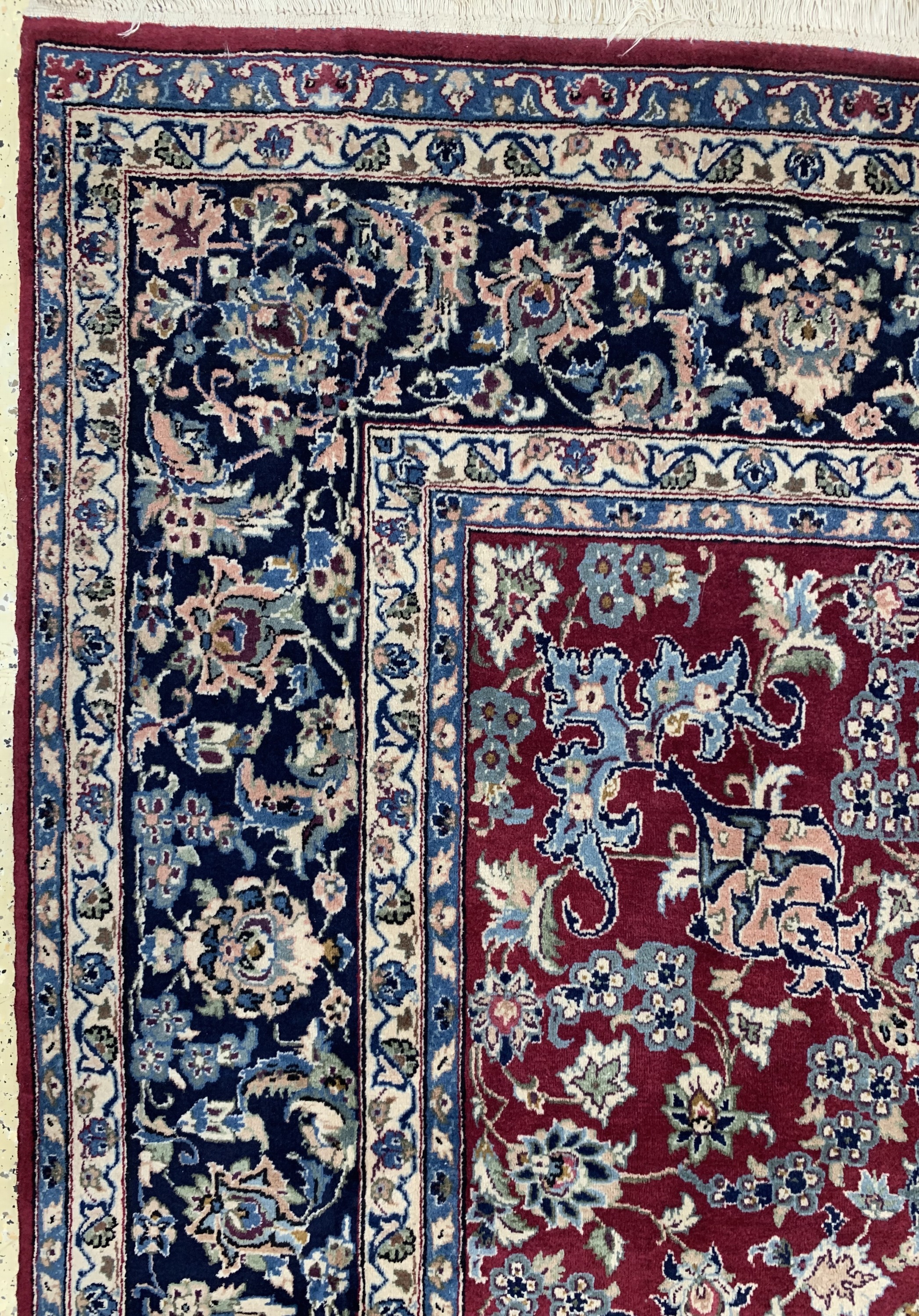 Detail d: Najafabad"Aala Baft"signiert, Persien, Mitte 20.Jhd, Wolle auf Baumwolle, ca. 370 x 255 cm, EHZ: 2