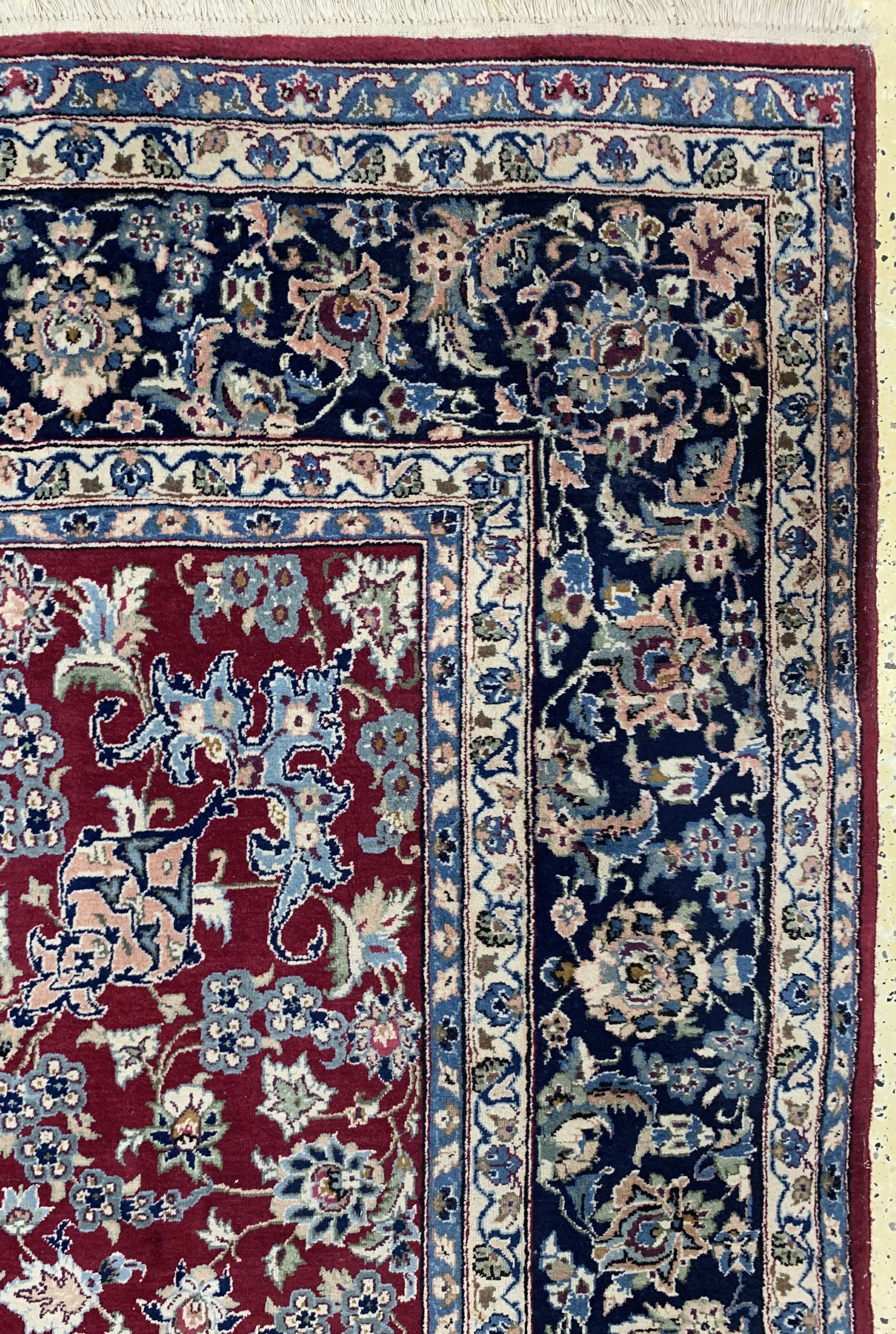 Detail e: Najafabad"Aala Baft"signiert, Persien, Mitte 20.Jhd, Wolle auf Baumwolle, ca. 370 x 255 cm, EHZ: 2