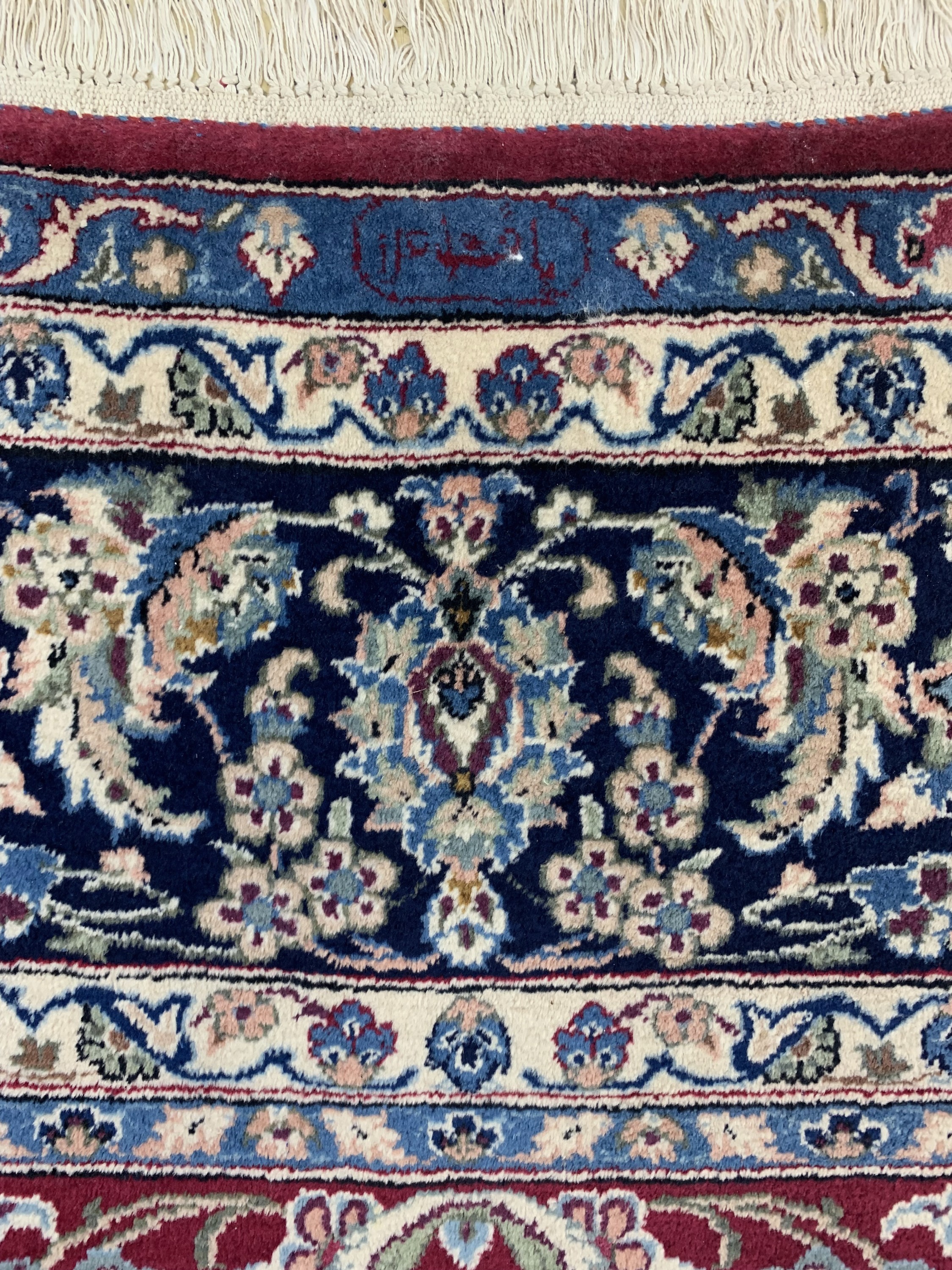 Detail f: Najafabad"Aala Baft"signiert, Persien, Mitte 20.Jhd, Wolle auf Baumwolle, ca. 370 x 255 cm, EHZ: 2