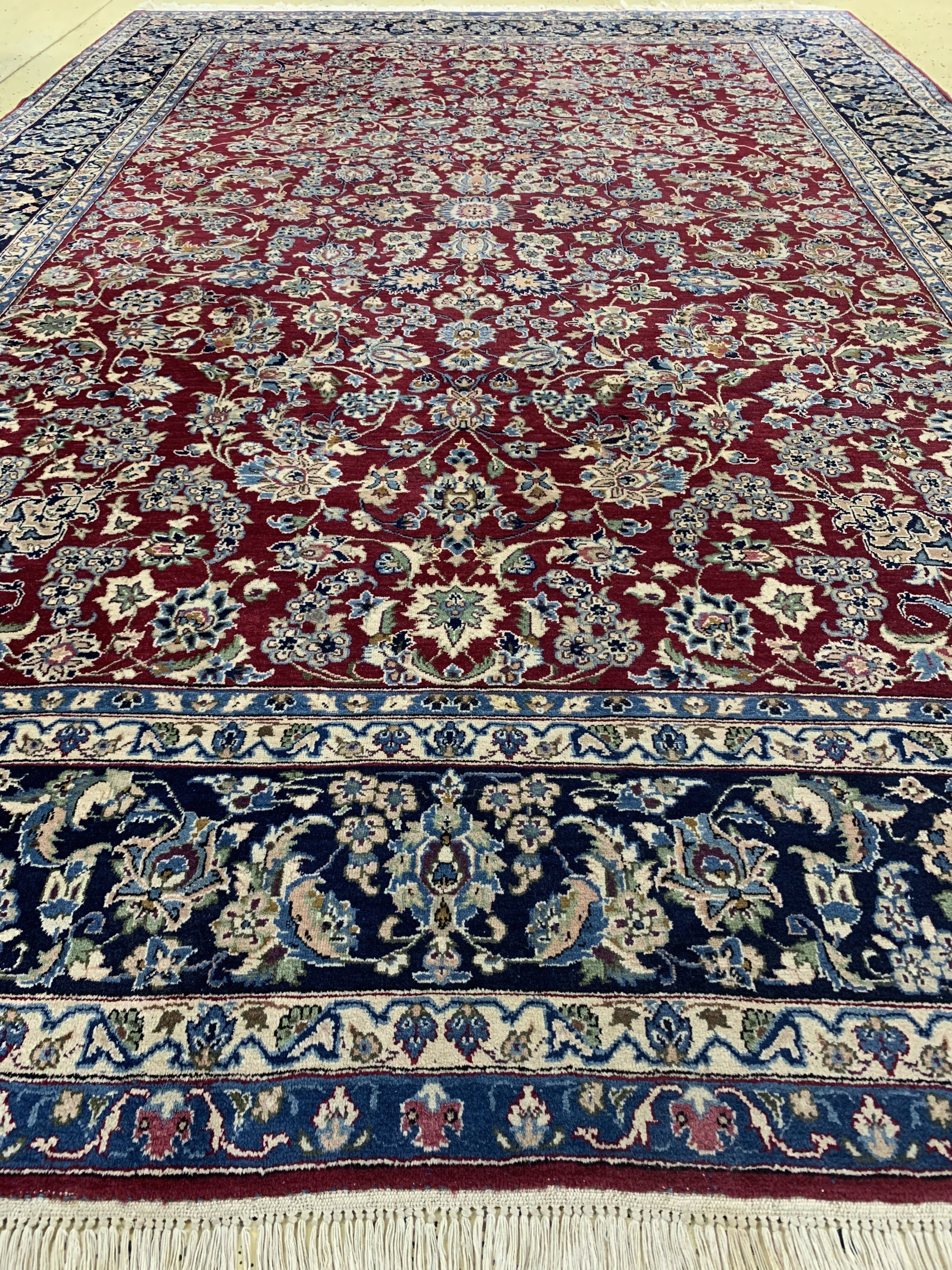 Detail g: Najafabad"Aala Baft"signiert, Persien, Mitte 20.Jhd, Wolle auf Baumwolle, ca. 370 x 255 cm, EHZ: 2