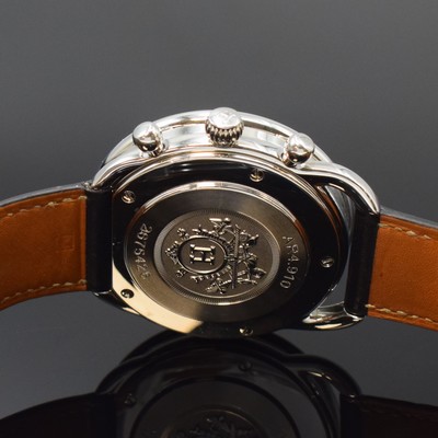 26813214d - HERMES Armbandchronograph Serie Arceau Referenz AR4.910, Automatik, Edelstahlgeh. inkl. ...