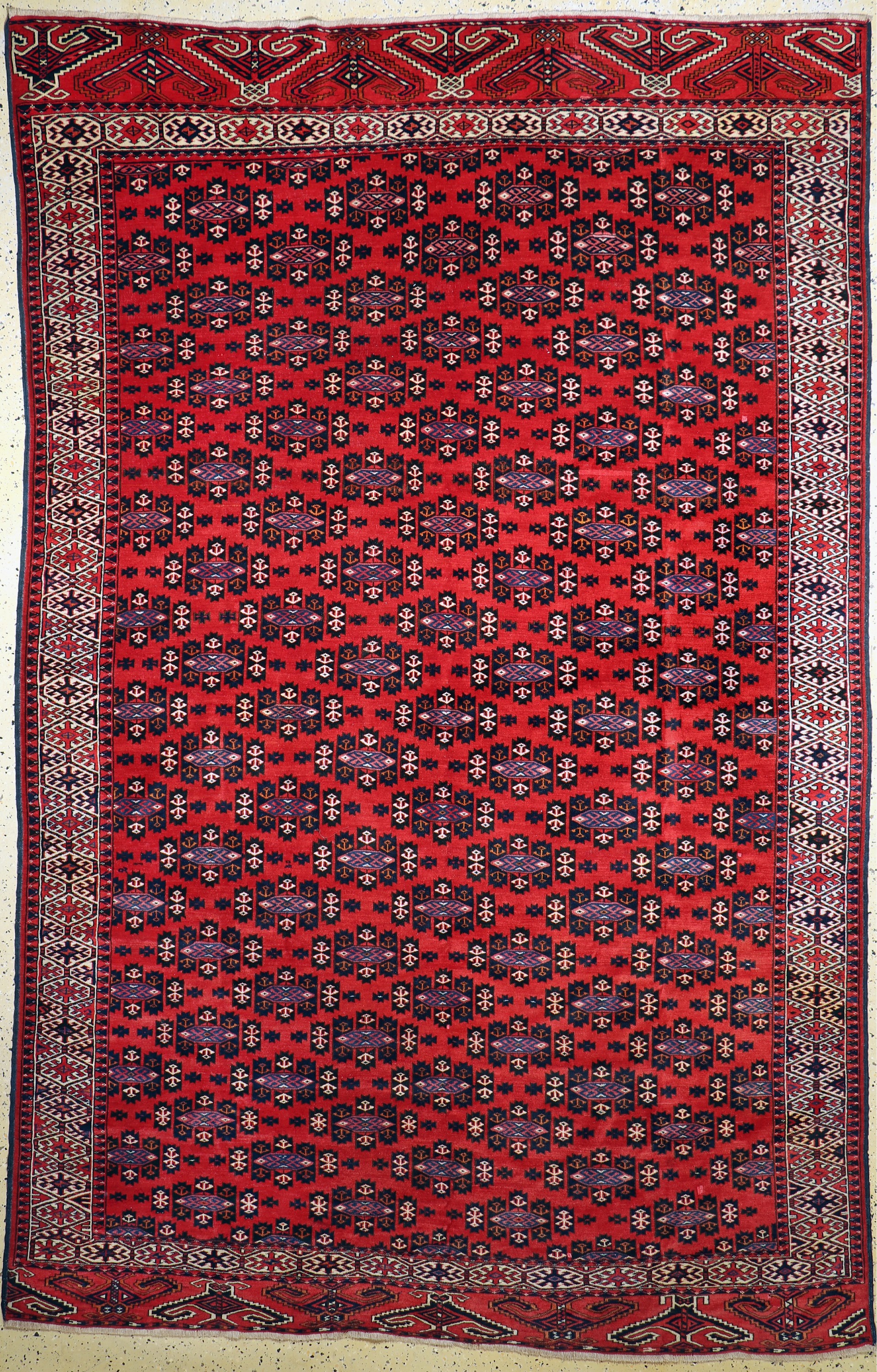 Yomud Hauptteppich, Turkmenistan, um 1910/1920, Wolle auf Wolle, ca. 340 x 220 cm, EHZ: 2