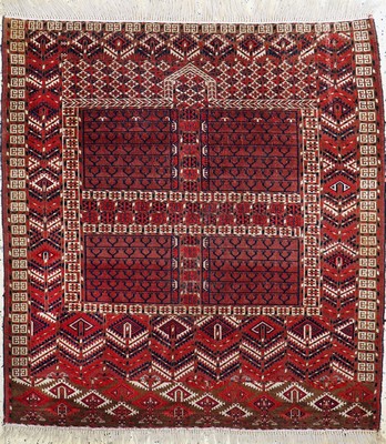 Image Tekke Engsi antik, Turkmenistan, 19.Jhd, Wolle auf Wolle, ca. 135 x 130 cm, EHZ: 3