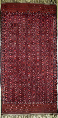 Image Tekke Sumakh, Turkmenistan, um 1910/1920, Wolle auf Wolle, ca. 375 x 195 cm, EHZ: 2 ...