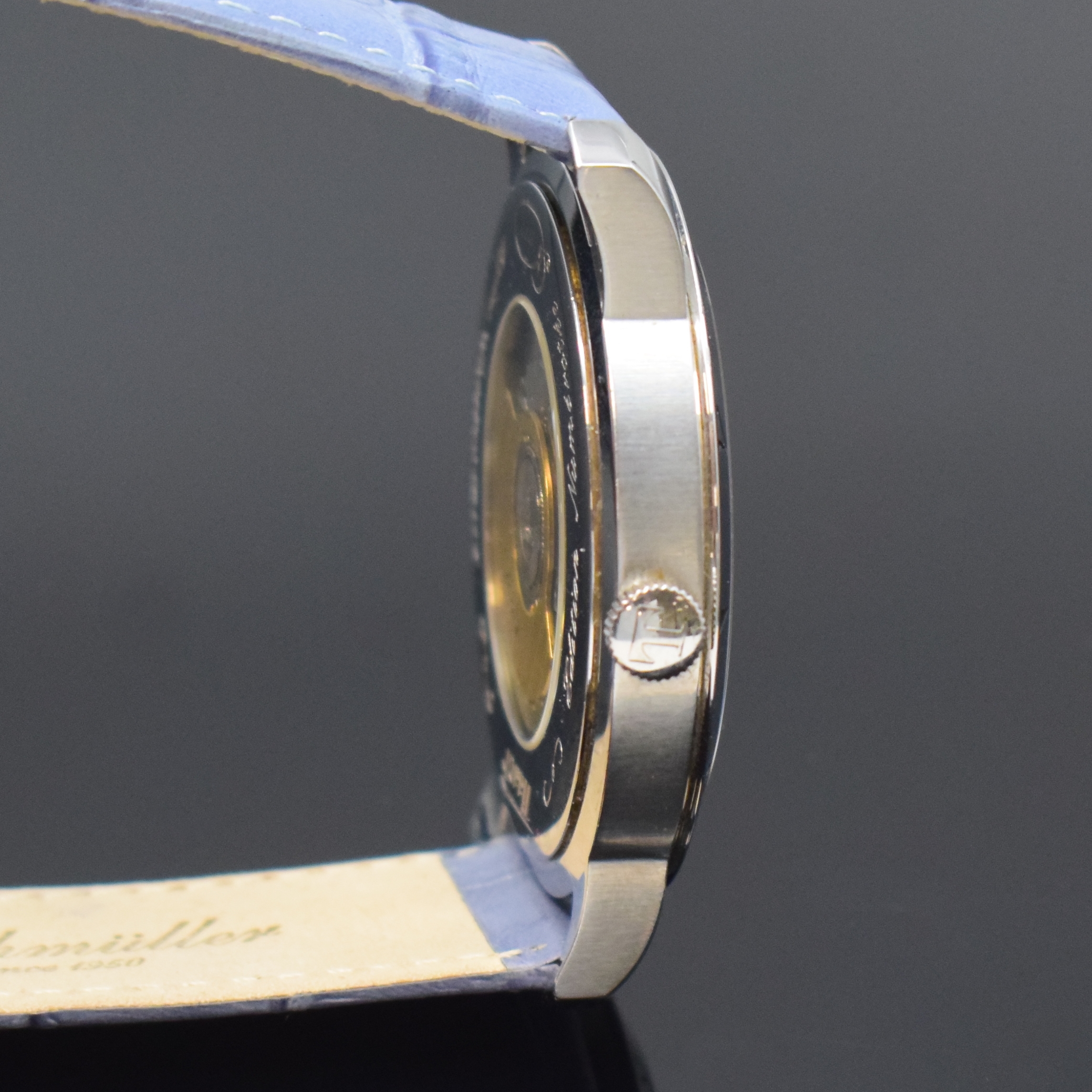 Detail c: TISSOT Heritage Navigator Worldtimer 160th Anniversary Herrenarmbanduhr in Stahl, Schweiz um 2013, Automatik, beids. vergl. Geh. in Edelstahl, neutr. ...