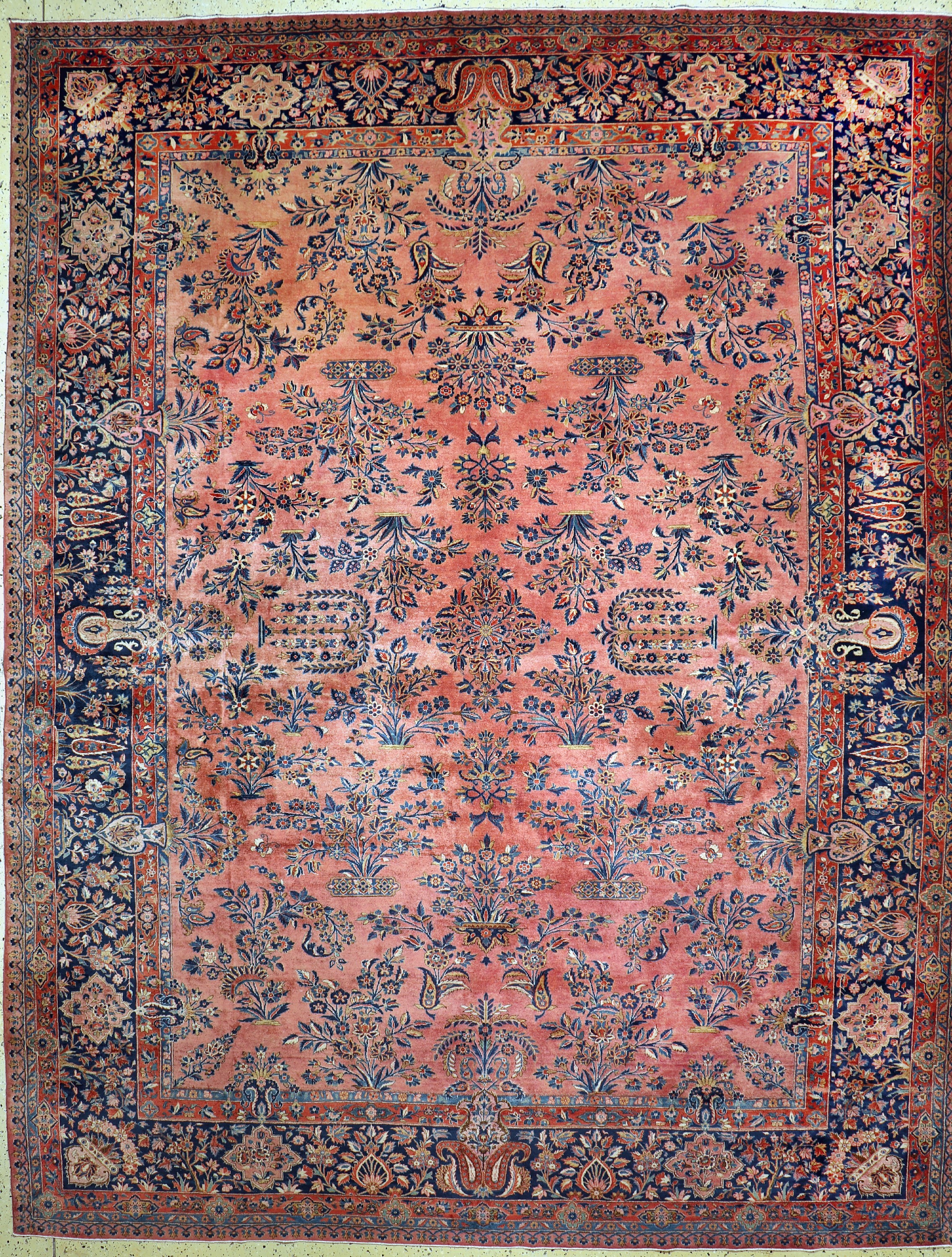 US-Re Import Keschan, Persien, um 1900, Manchester Korkwolle, ca. 395 x 308 cm, EHZ: 2