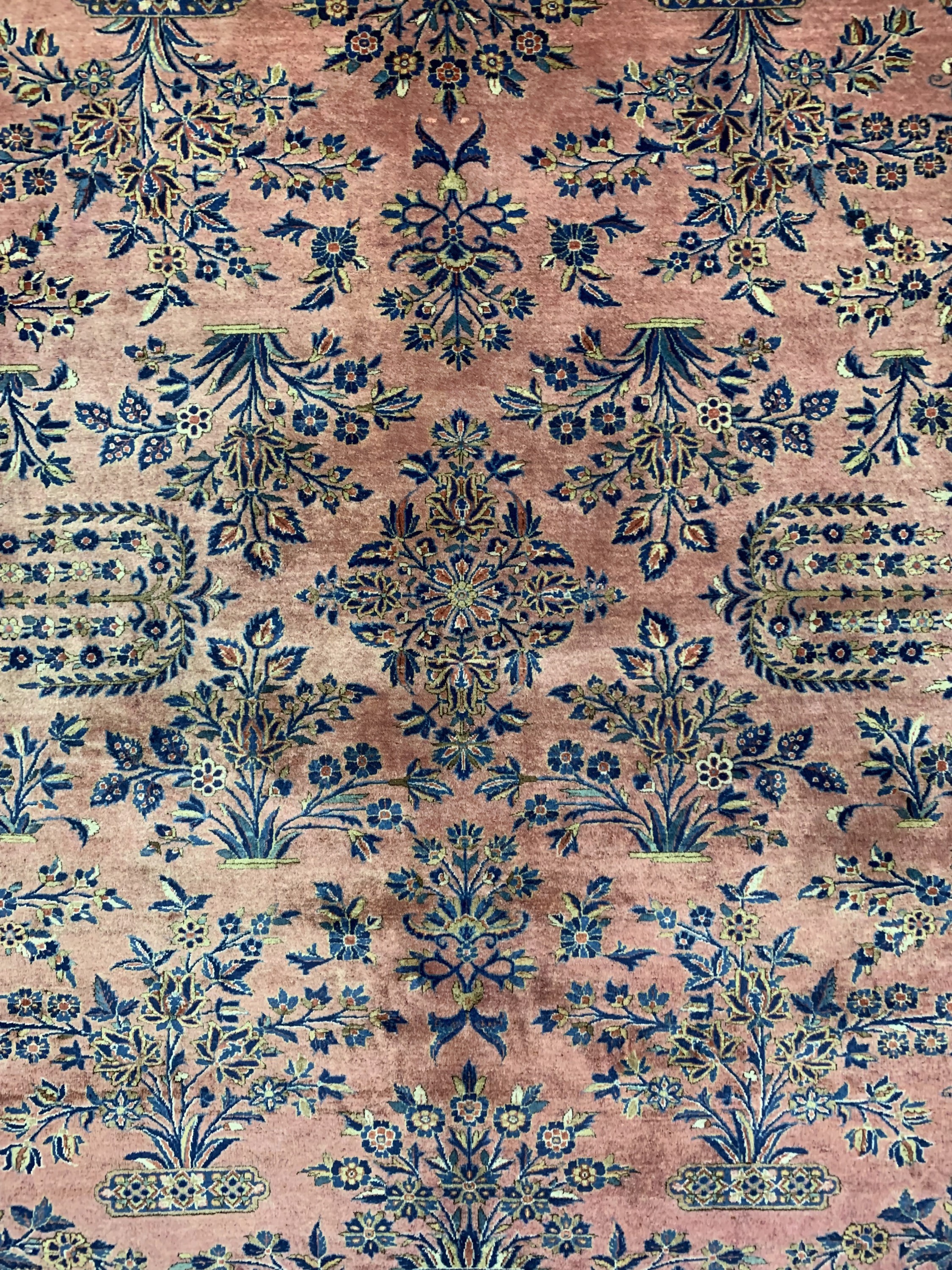 Detail c: US-Re Import Keschan, Persien, um 1900, Manchester Korkwolle, ca. 395 x 308 cm, EHZ: 2