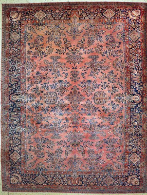 Image US-Re Import Kashan, Persia, around 1900, Manchester corkwool, approx. 395 x 308 cm, ...