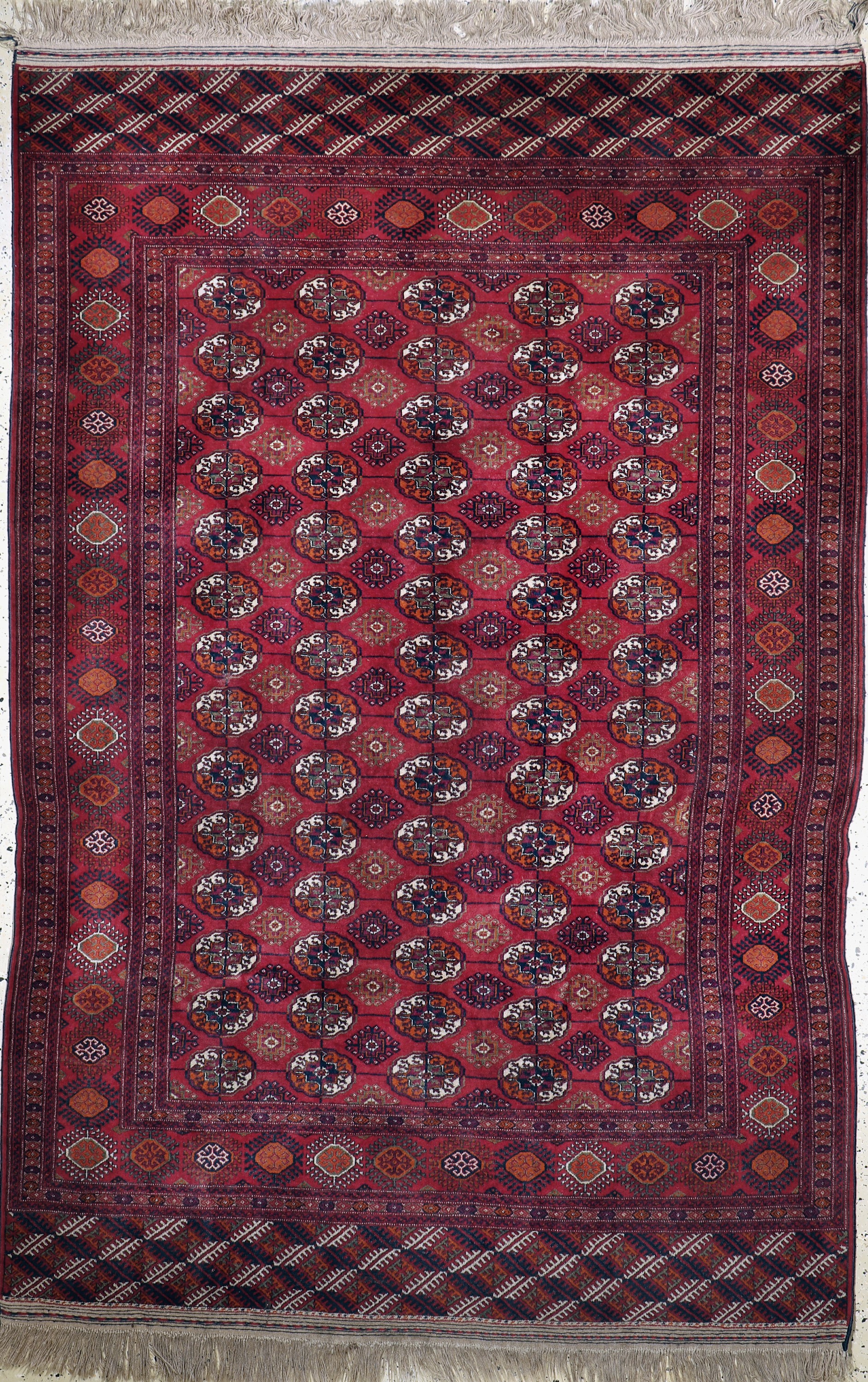 Buchara, Turkmenistan, Mitte 20.Jhd, Wolle auf Wolle, ca. 272 x 186 cm, EHZ: 2
