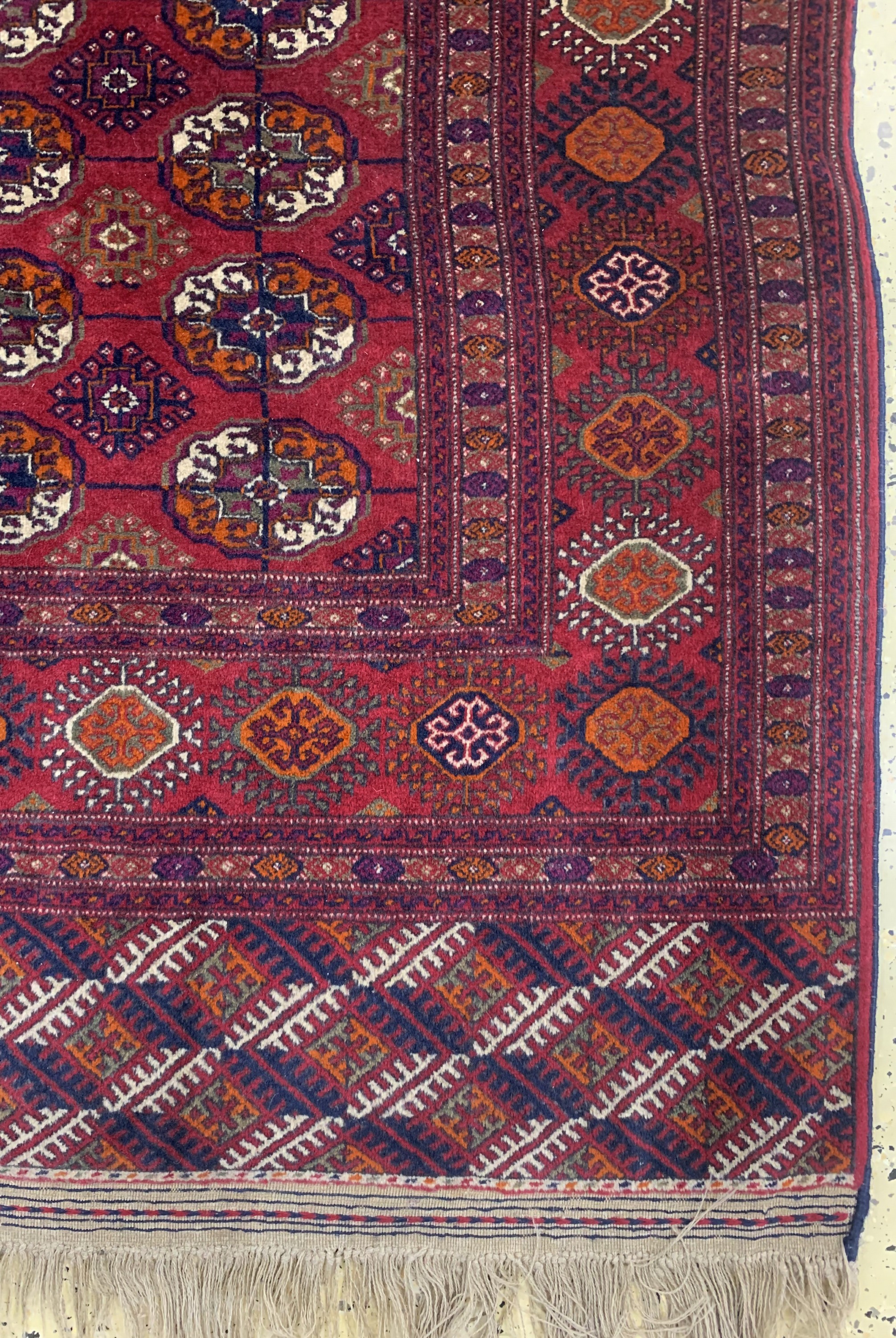 Detail a: Buchara, Turkmenistan, Mitte 20.Jhd, Wolle auf Wolle, ca. 272 x 186 cm, EHZ: 2