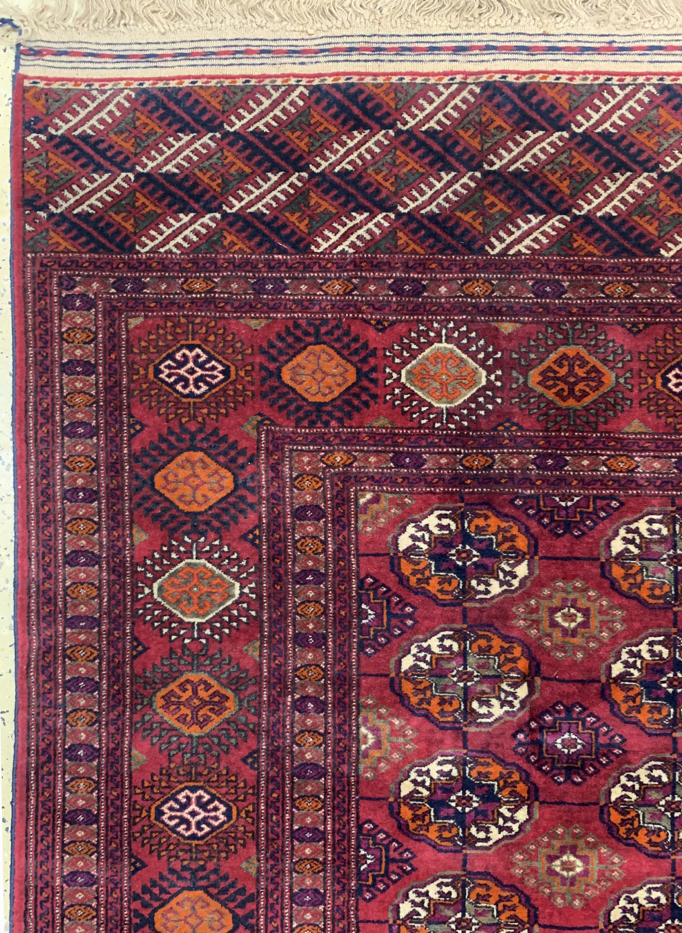 Detail c: Buchara, Turkmenistan, Mitte 20.Jhd, Wolle auf Wolle, ca. 272 x 186 cm, EHZ: 2