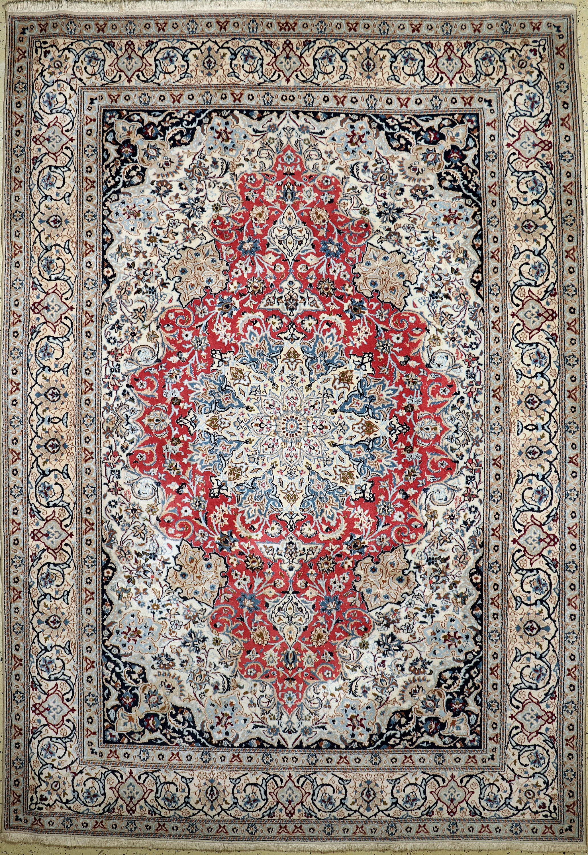 Nain, Persien, Mitte 20.Jhd., Wolle mit Seide, 357 x 250cm, EHZ: 2