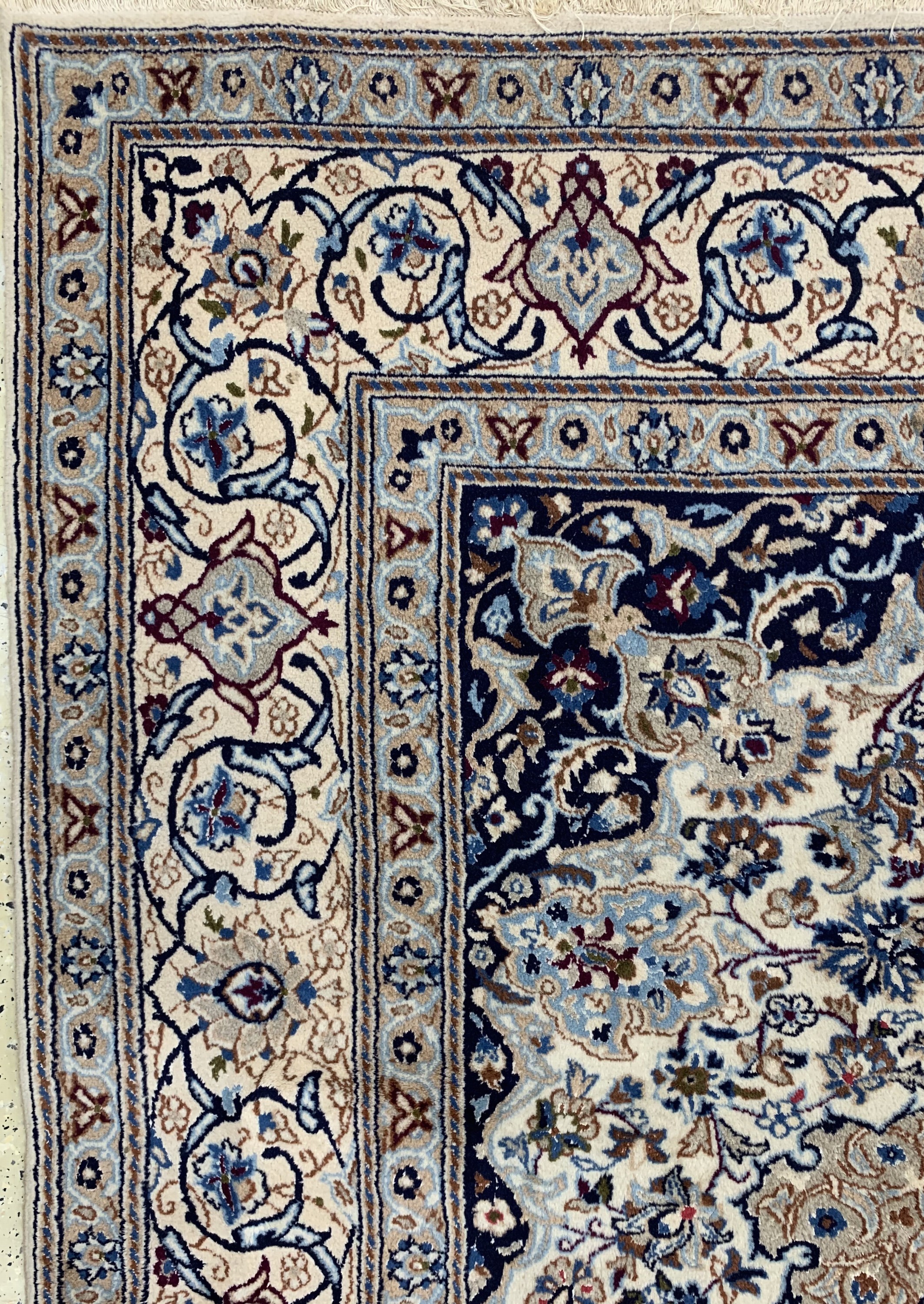 Detail d: Nain, Persien, Mitte 20.Jhd., Wolle mit Seide, 357 x 250cm, EHZ: 2