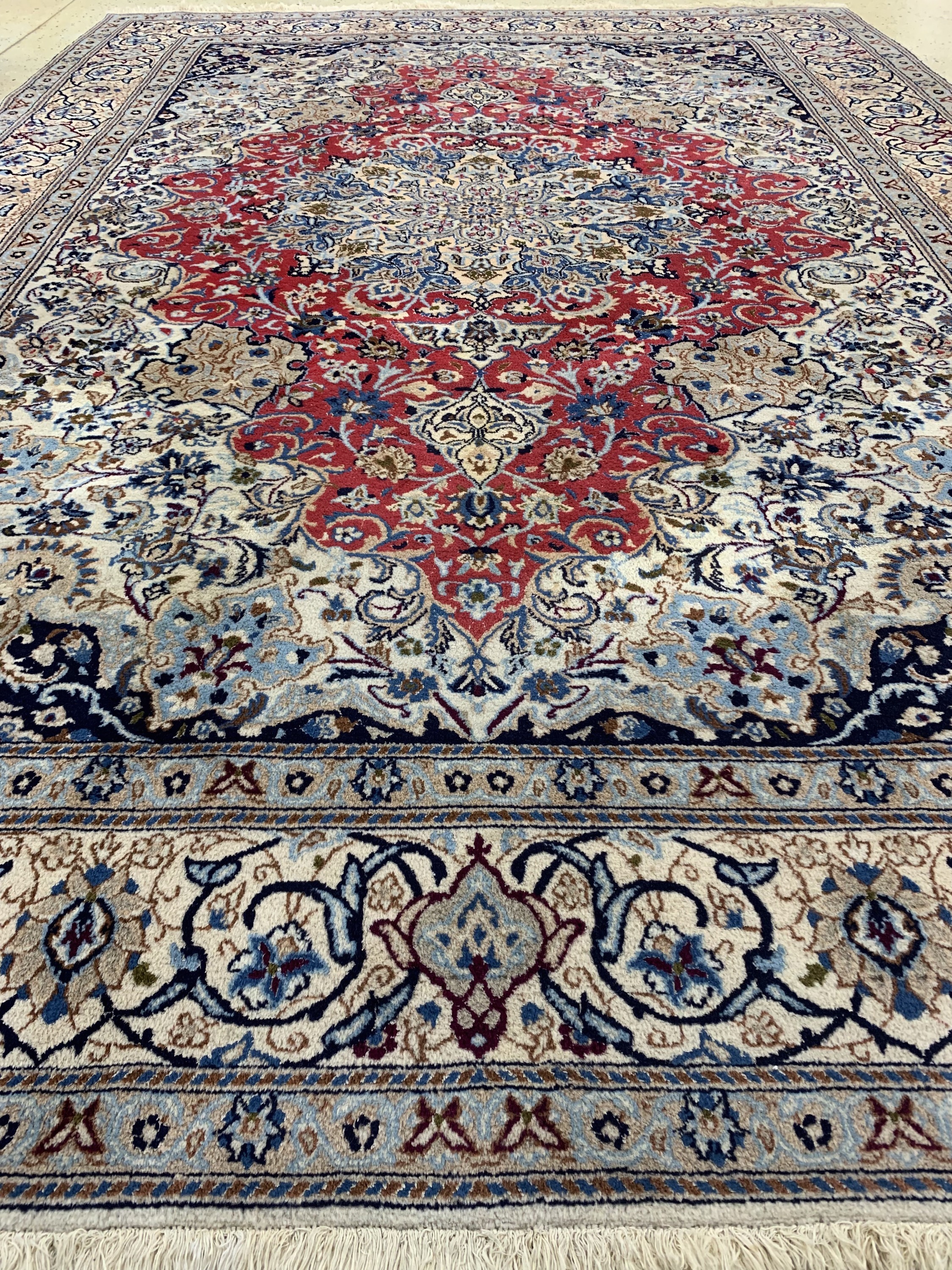 Detail f: Nain, Persien, Mitte 20.Jhd., Wolle mit Seide, 357 x 250cm, EHZ: 2