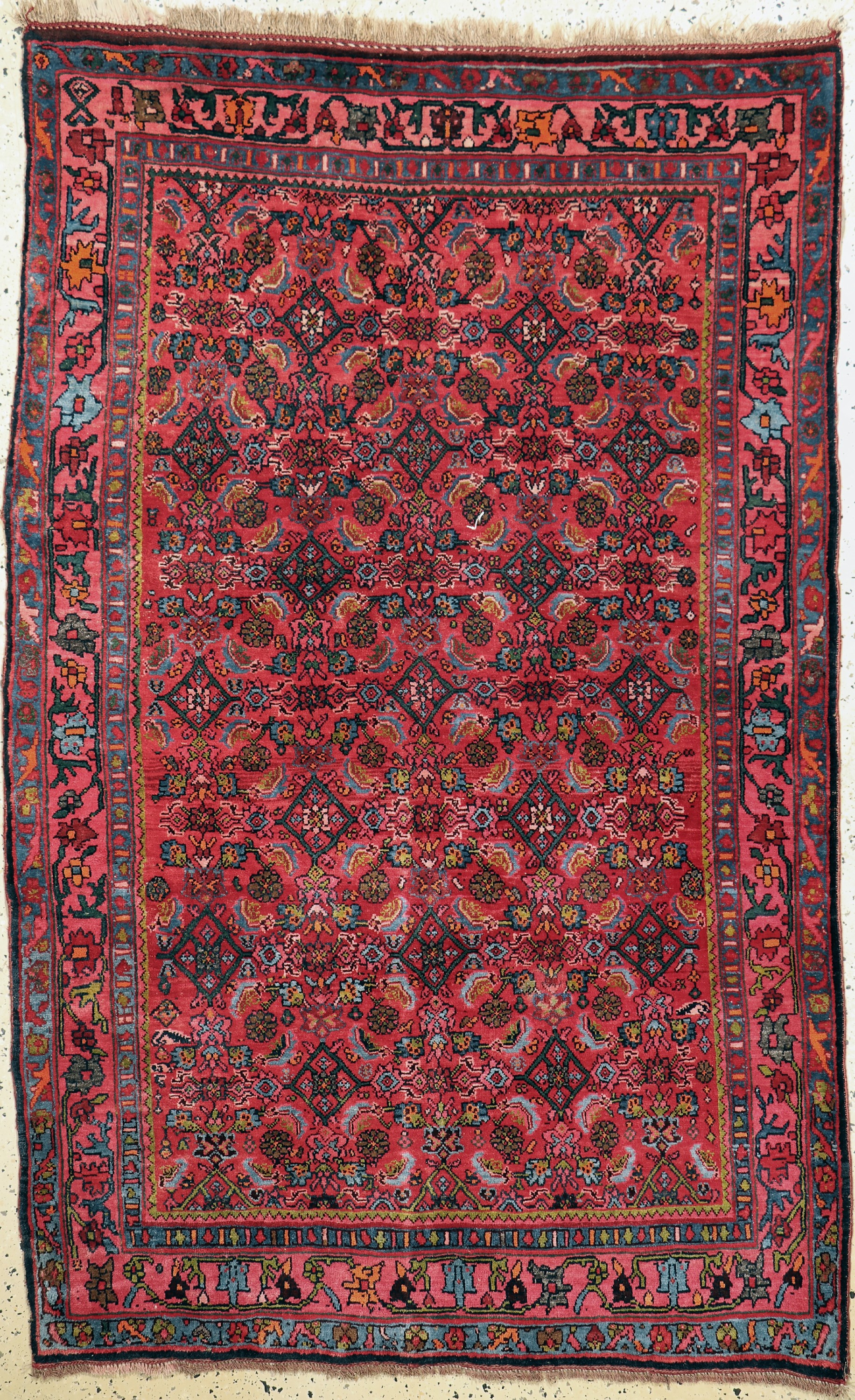 Bidjar alt, Persien, um 1930, Wolle auf Wolle, ca. 209 x 135 cm, EHZ: 2