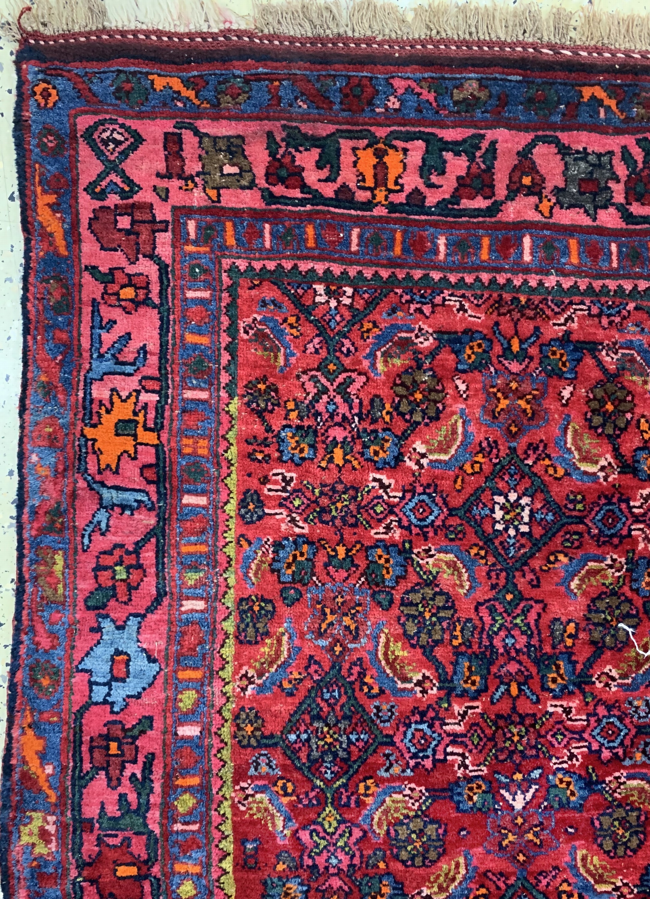 Detail c: Bidjar alt, Persien, um 1930, Wolle auf Wolle, ca. 209 x 135 cm, EHZ: 2