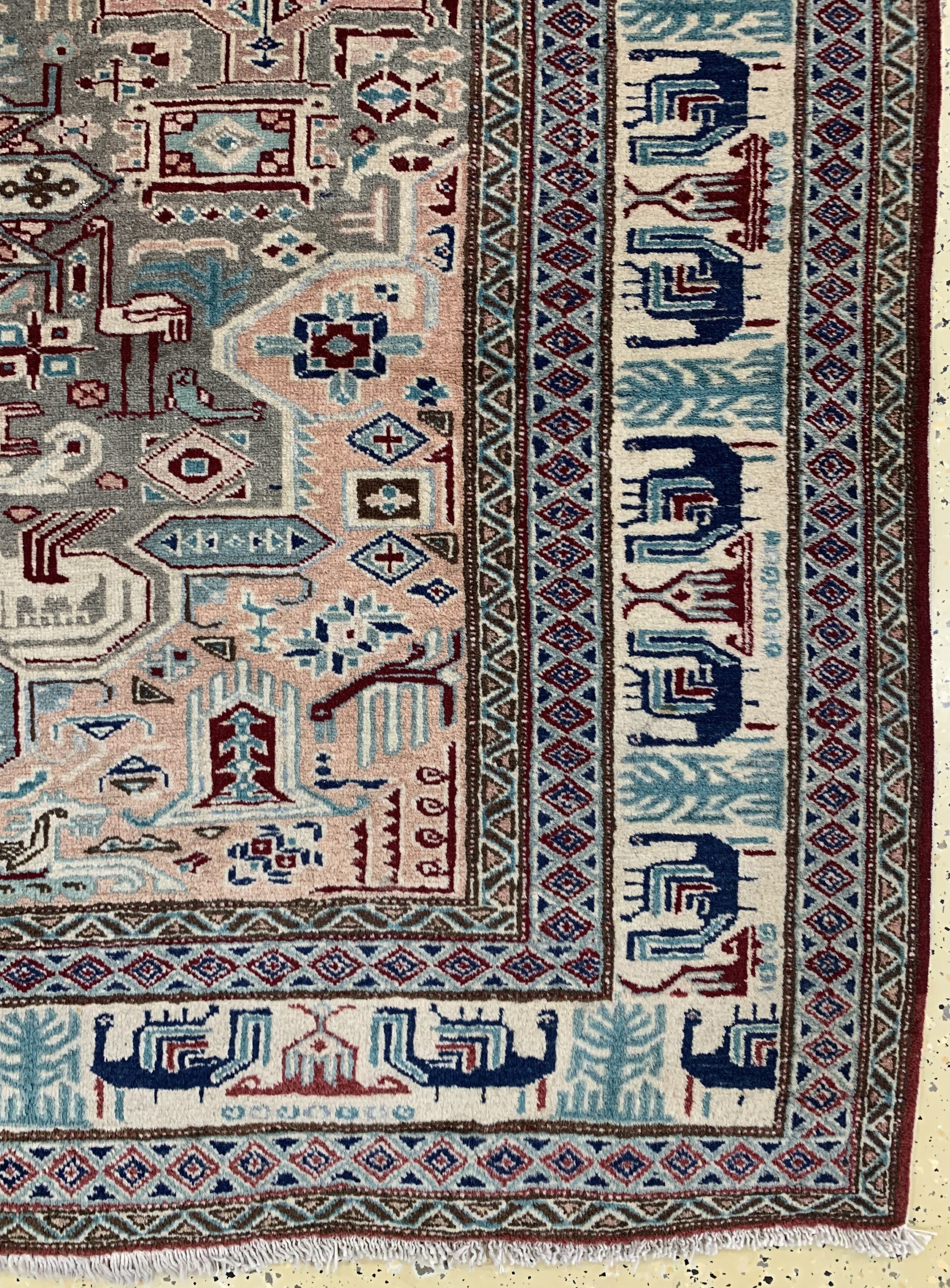 Detail a: Ardebil, Persien, Mitte 20.Jhd., Wolle auf Baumwolle, ca. 277 x 173 cm, EHZ: 2