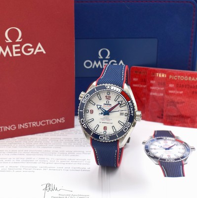 Image OMEGA Seamaster Planet Ocean Co-Axial Master Chronometer limitierte Herrenarmbanduhr 36th ...