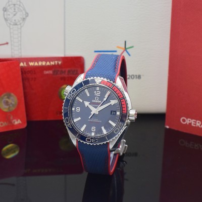 Image OMEGA Seamaster Planet Ocean Co-Axial Master chronometer to 2018 pieces limited gents ...