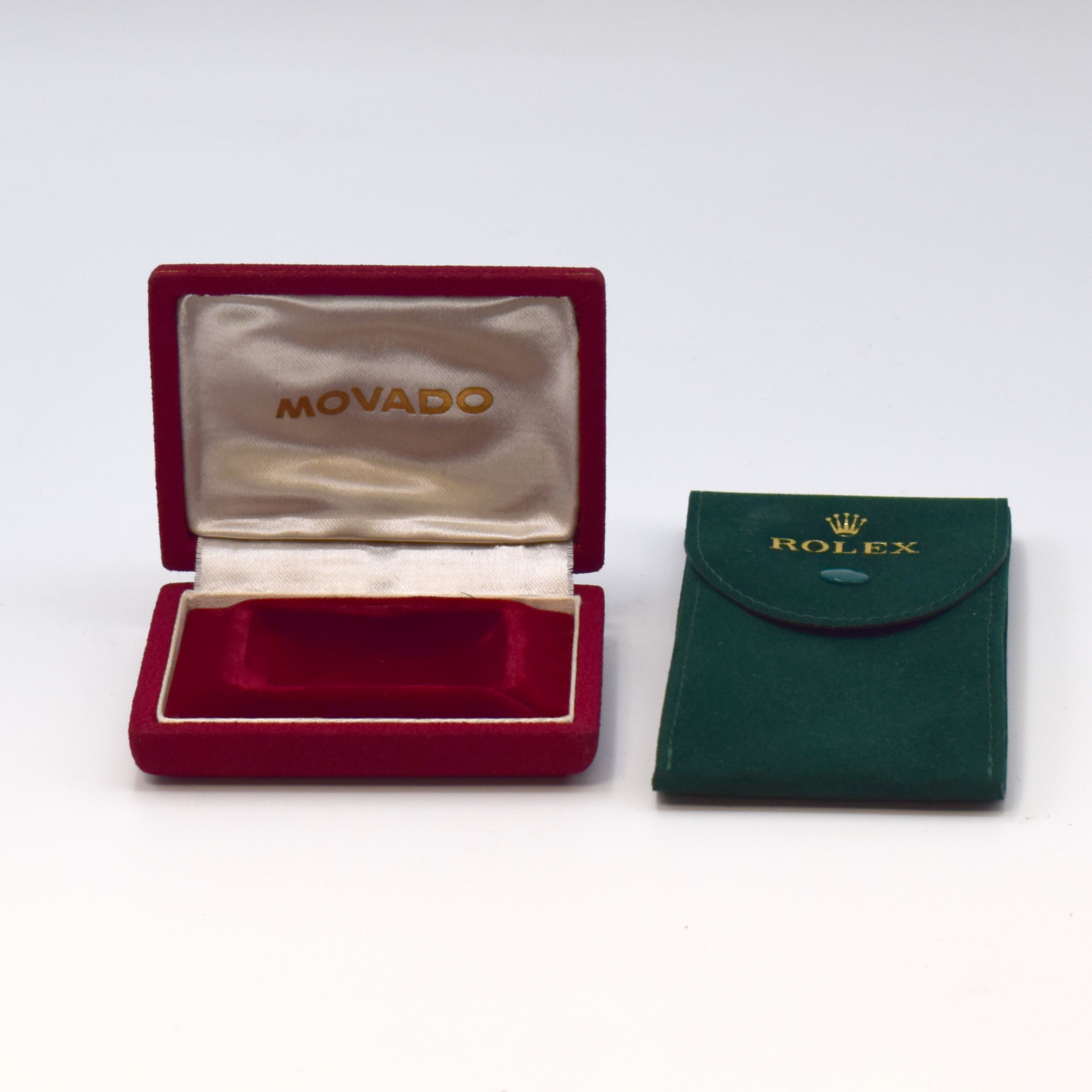 Detail a: MOVADO ERMETO original Box sowie 10 weitere Uhren-Boxen/Etuis, im Einzelnen: Rolex Service Etui, Patek Philippe Service-Etui, Gucci, Kienzle, Maurice ...