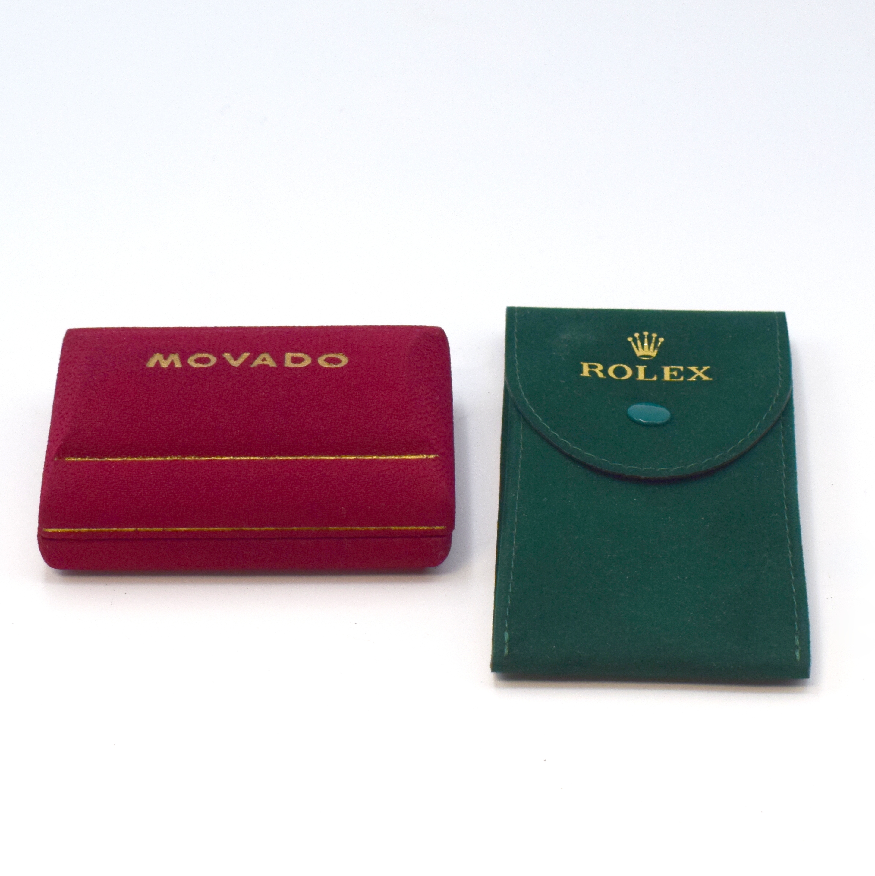 Detail b: MOVADO ERMETO original Box sowie 10 weitere Uhren-Boxen/Etuis, im Einzelnen: Rolex Service Etui, Patek Philippe Service-Etui, Gucci, Kienzle, Maurice ...