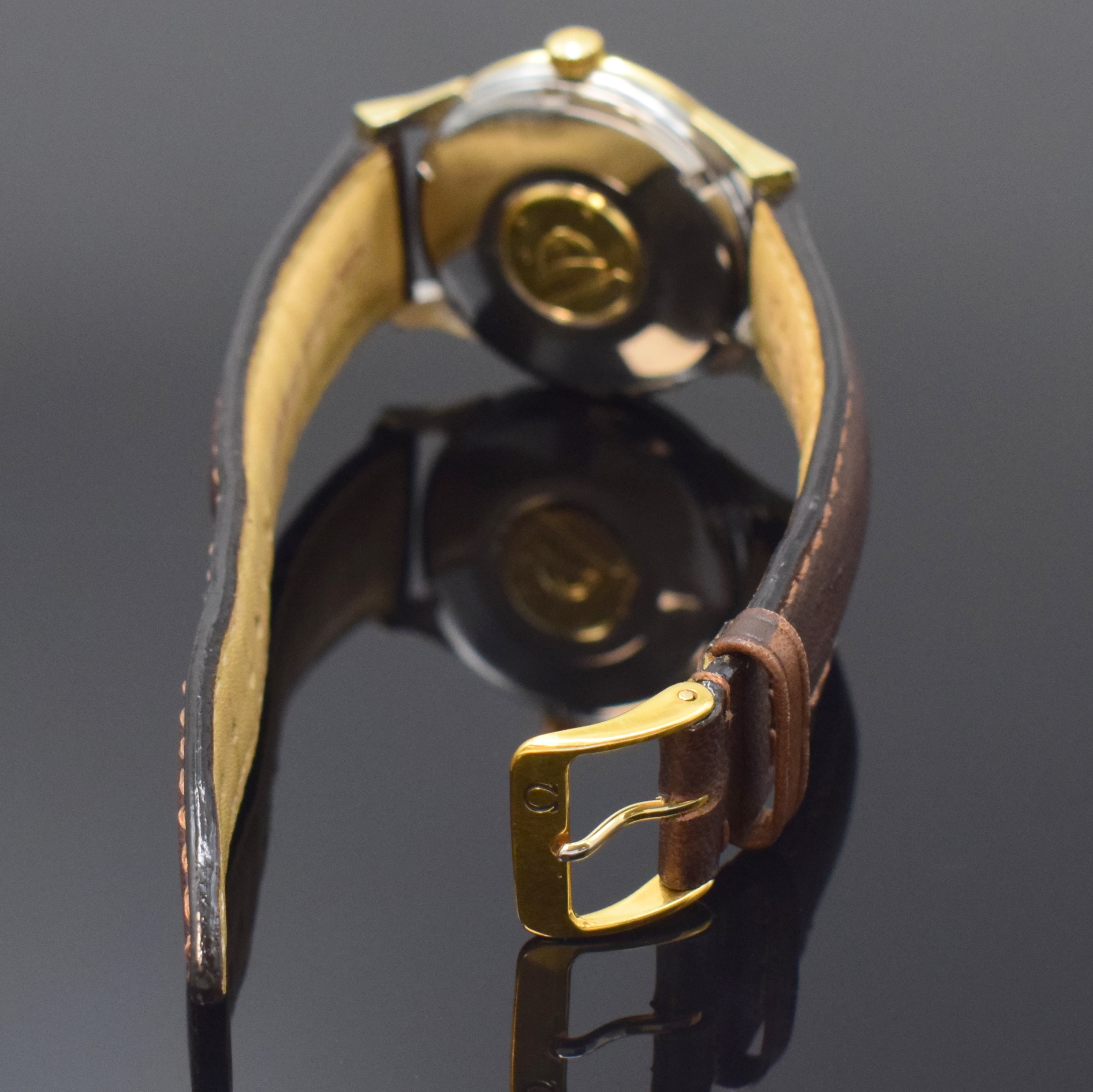 Detail a: OMEGA Constellation Herrenarmbanduhr Chronometer in Stahl mit Goldhaube Referenz 168.005, Schweiz um 1965, Automatik, verschr. Boden m. ...