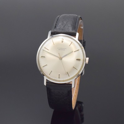 Image JUNGHANS Meister Herrenarmbanduhr in Stahl, Deutschland um 1965, Handaufzug, 2-tlg. ...