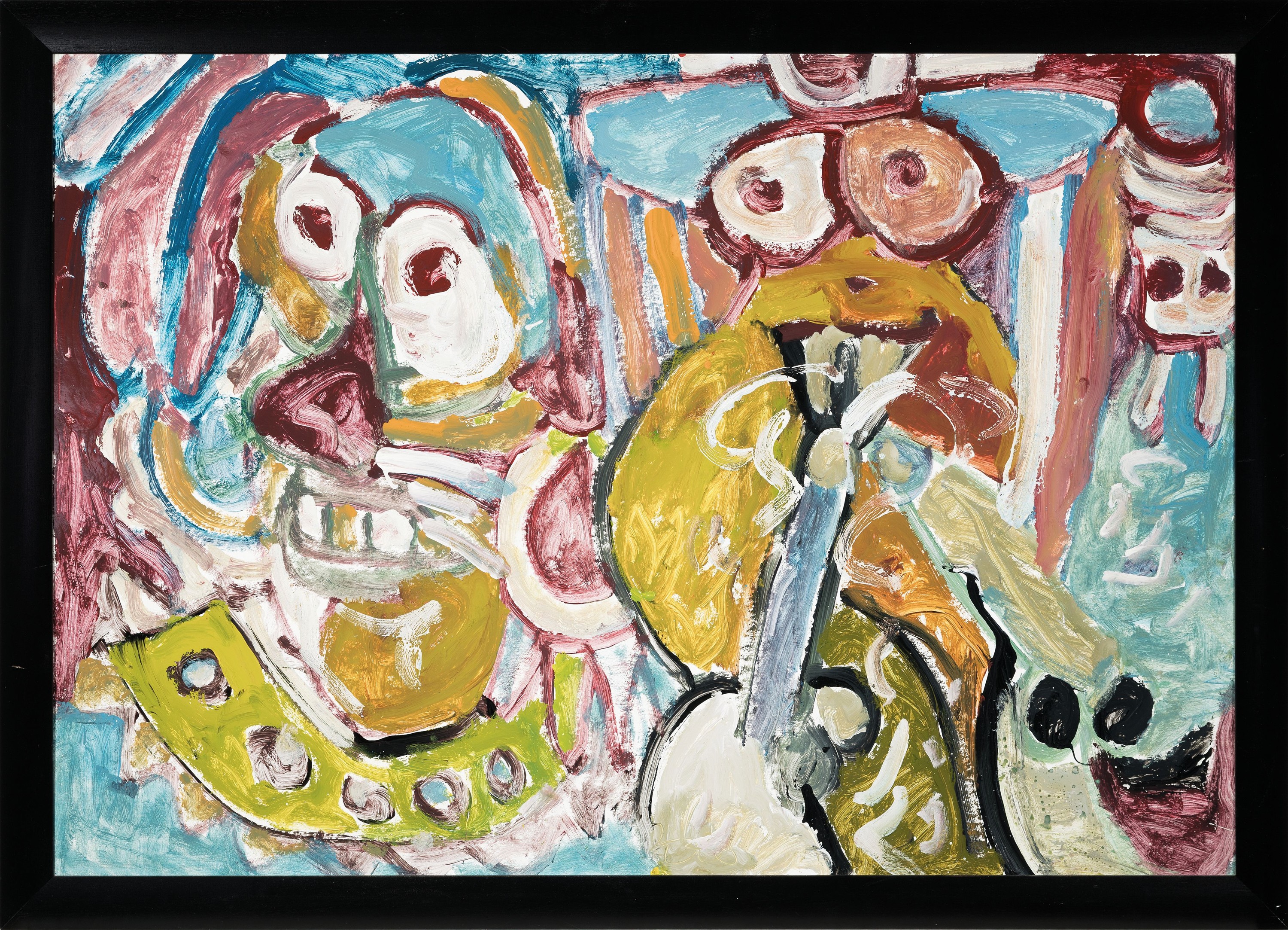 Detail k: Miklos Nemeth, 1934-2012, Erotikus Delenet, Acryl/Malkarton, rückseitig signiert und betitelt, ca. 70x100cm, R. ca. 78x108cm