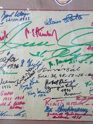 26817190b - Autographensammlung Olympischer Goldmedaillen-Gewinner 1912-1960, entstanden da das ...