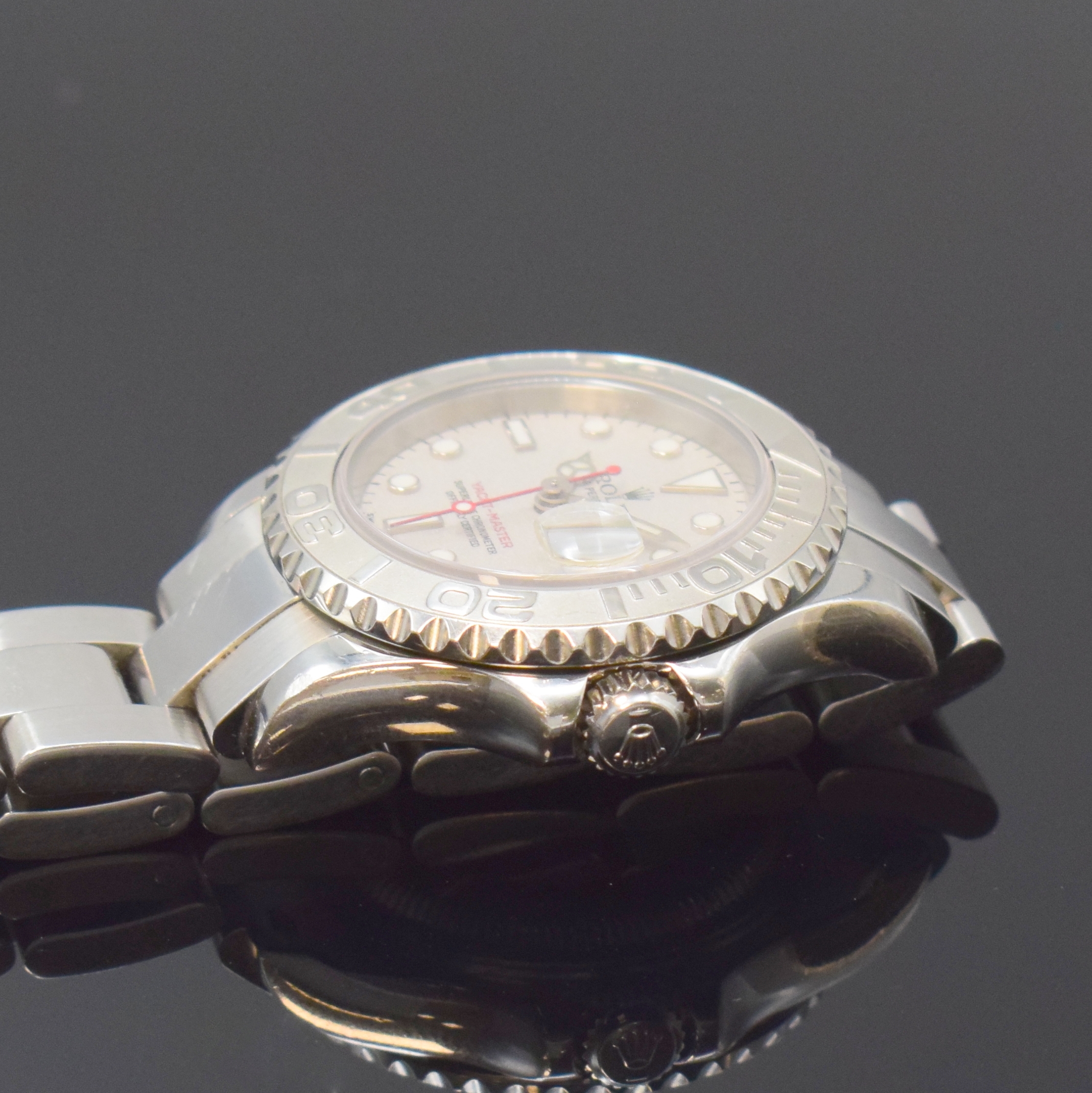 Detail c: ROLEX Oyster Perpetual Date Yacht Master Damenarmbanduhr in Stahl Referenz 169622, Schweiz um 2005, Automatik, Chronometer der Superlative inkl. ...