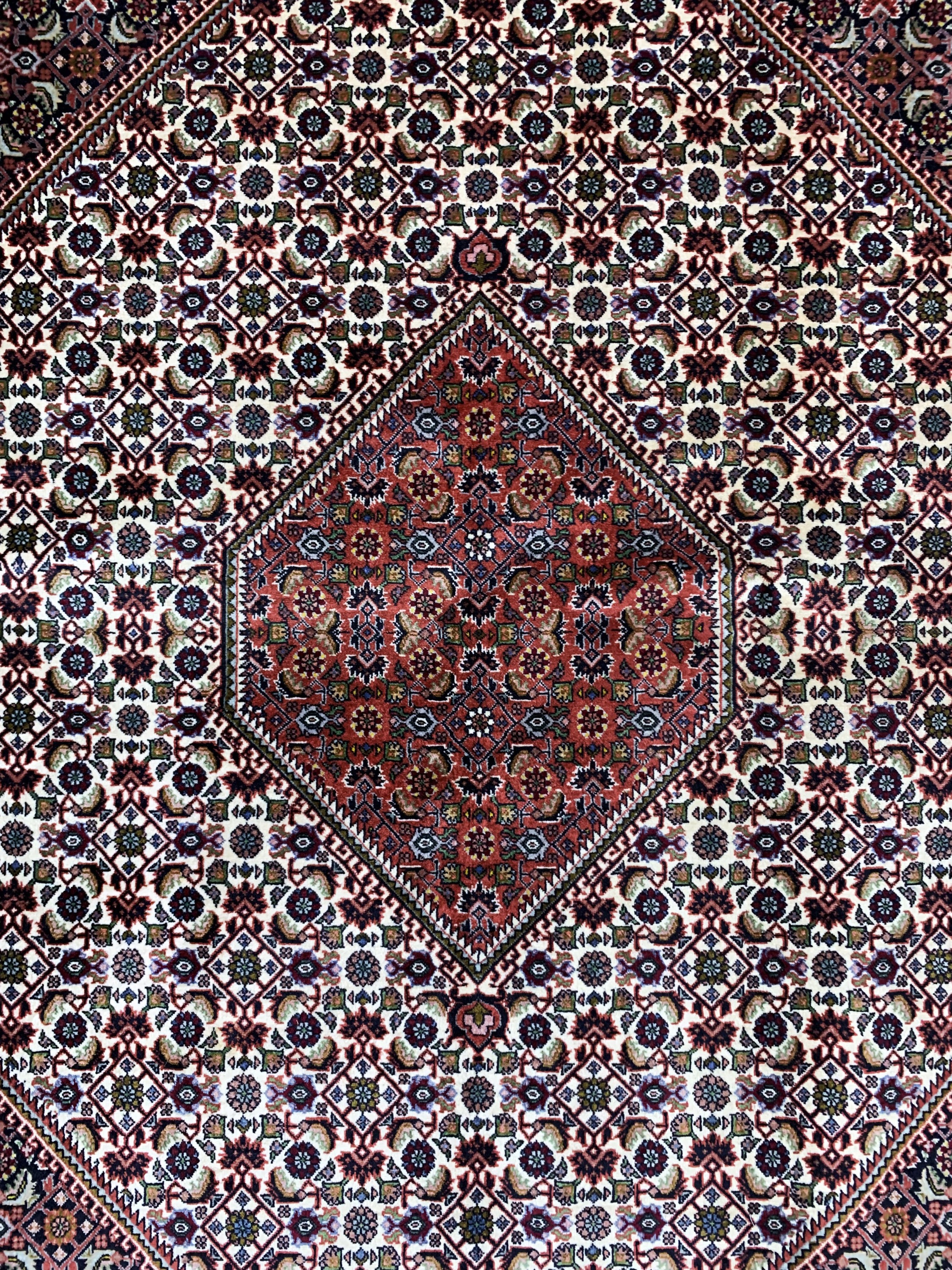 Detail c: Bidjar Kork fein, Persien, Ende 20.Jhd, Korkwolle auf Baumwolle, ca. 252 x 202 cm, gereinigt, EHZ: 1-2