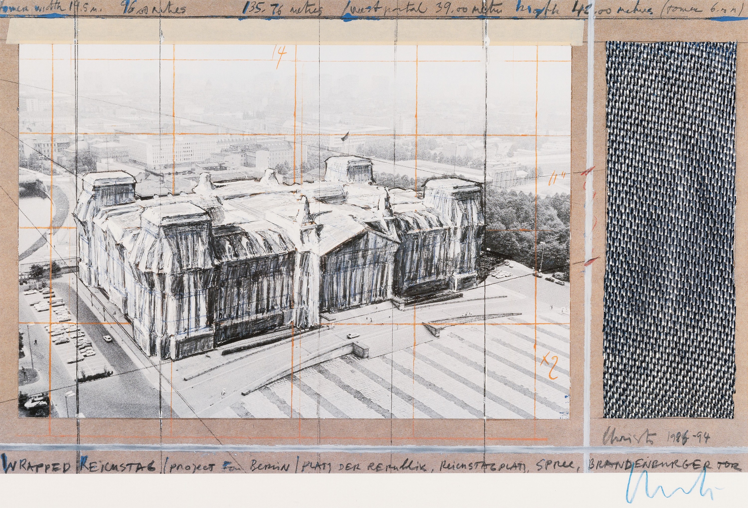 Christo und Jeanne-Claude, Verhüllter/Wrapped Reichstag Berlin 1971-1995, Köln, Taschen 1996, begrenzte Auflage h.c. (Hors de commerce) für ...