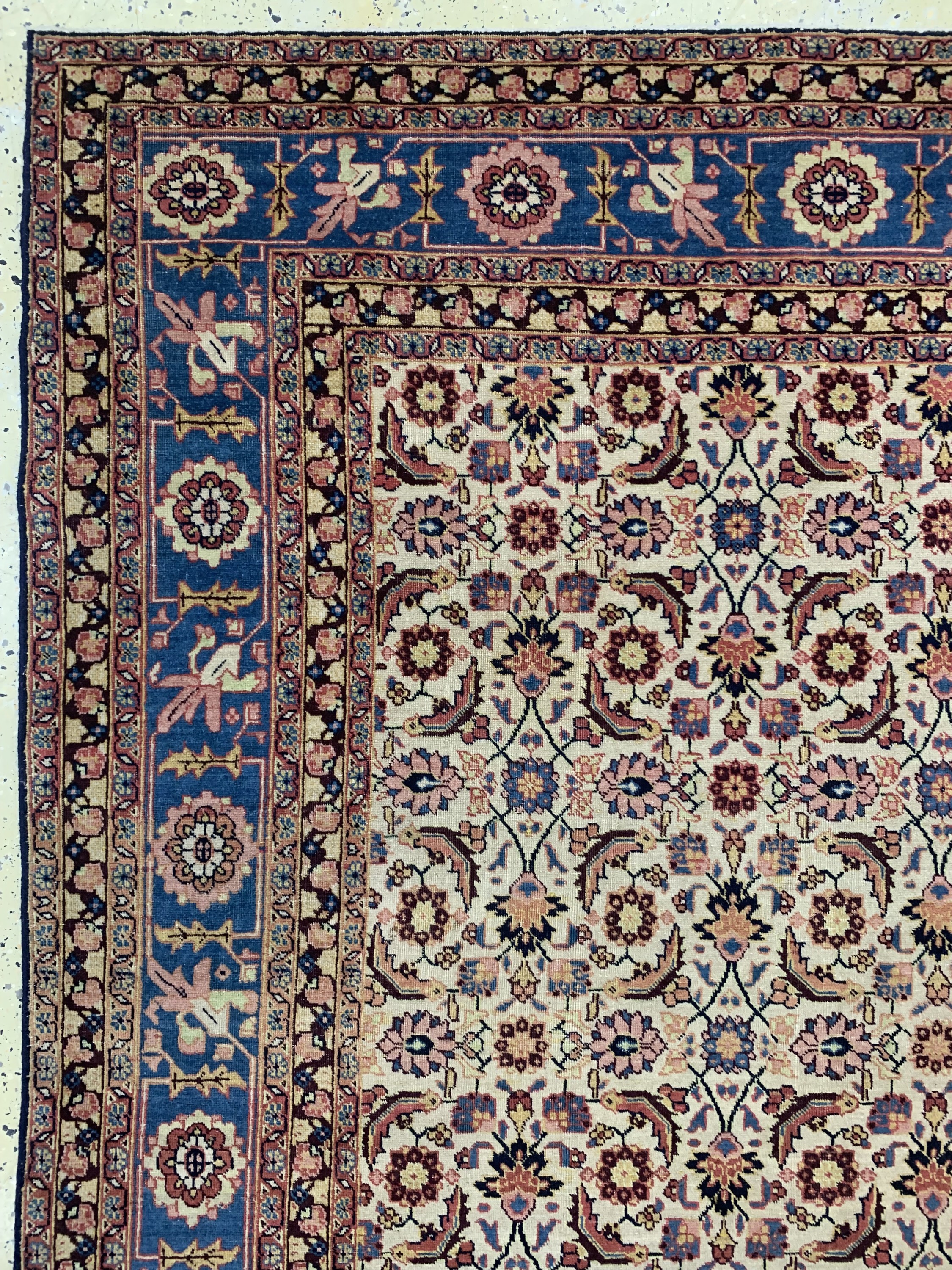 Detail c: Antiker Täbriz"Petag", Persien, um 1910/1920, Wolle auf Baumwolle, ca. 346 x 242 cm, EHZ: 3