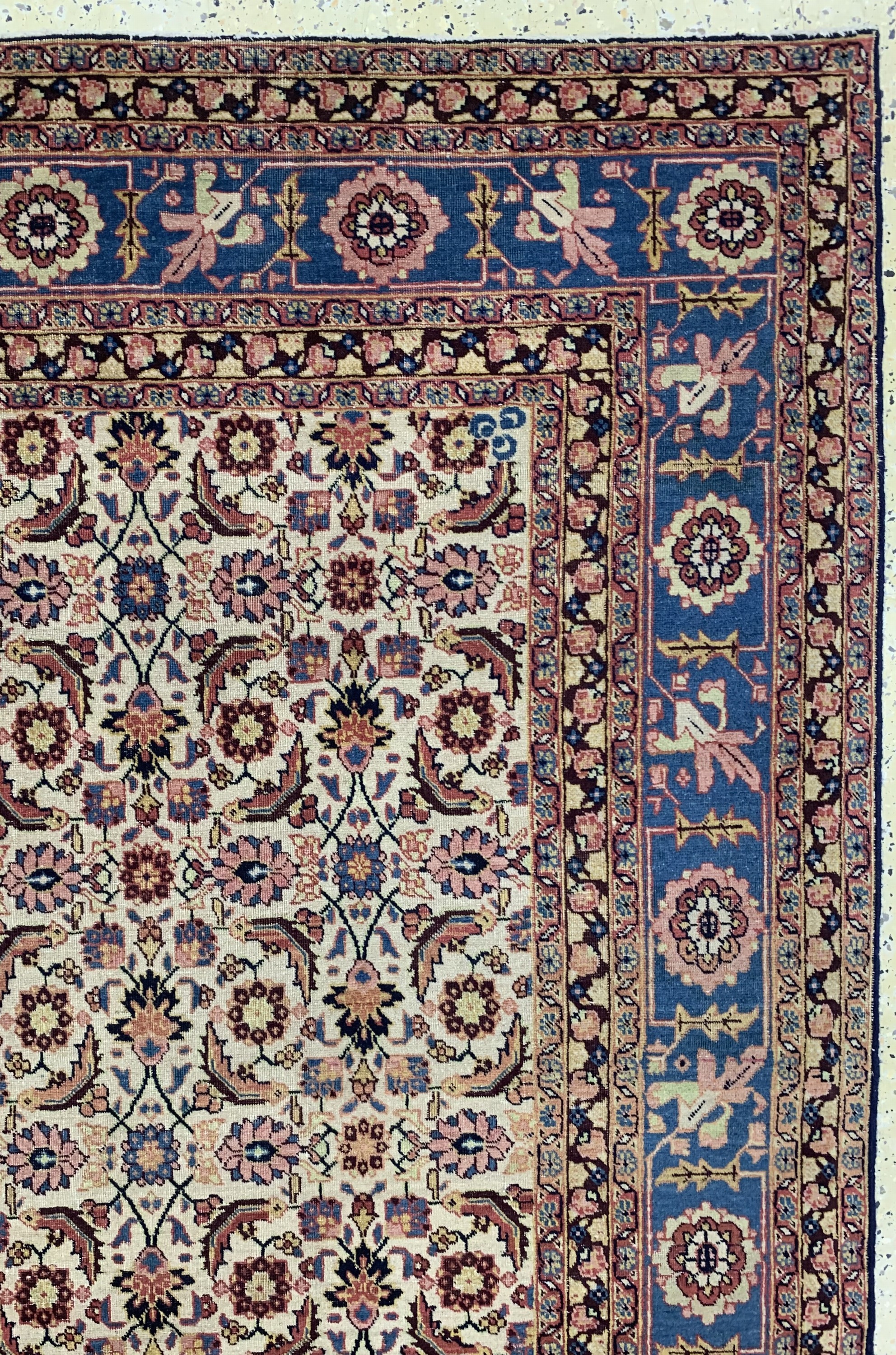 Detail d: Antiker Täbriz"Petag", Persien, um 1910/1920, Wolle auf Baumwolle, ca. 346 x 242 cm, EHZ: 3