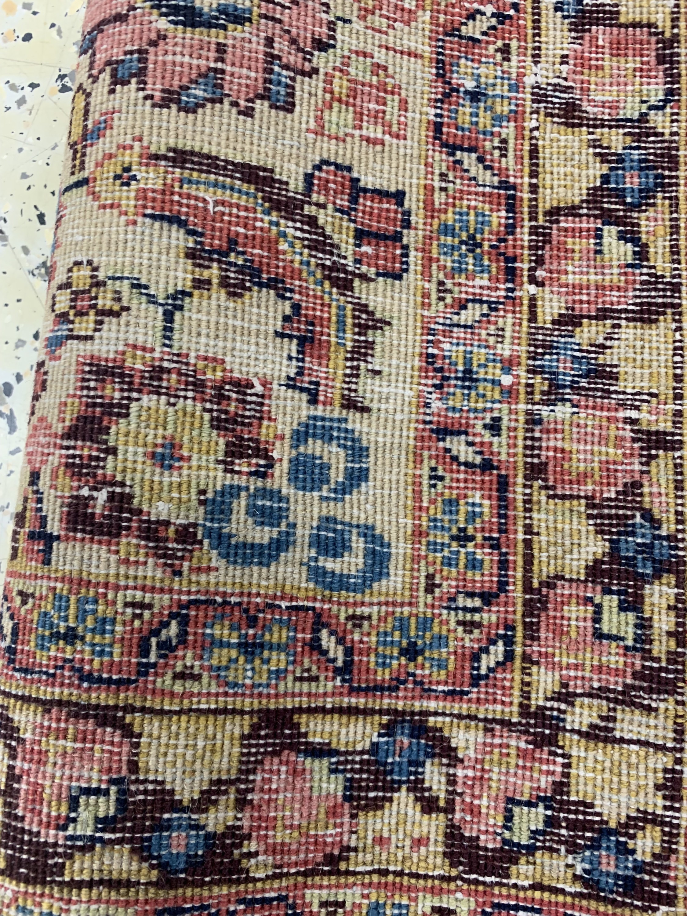 Detail g: Antiker Täbriz"Petag", Persien, um 1910/1920, Wolle auf Baumwolle, ca. 346 x 242 cm, EHZ: 3