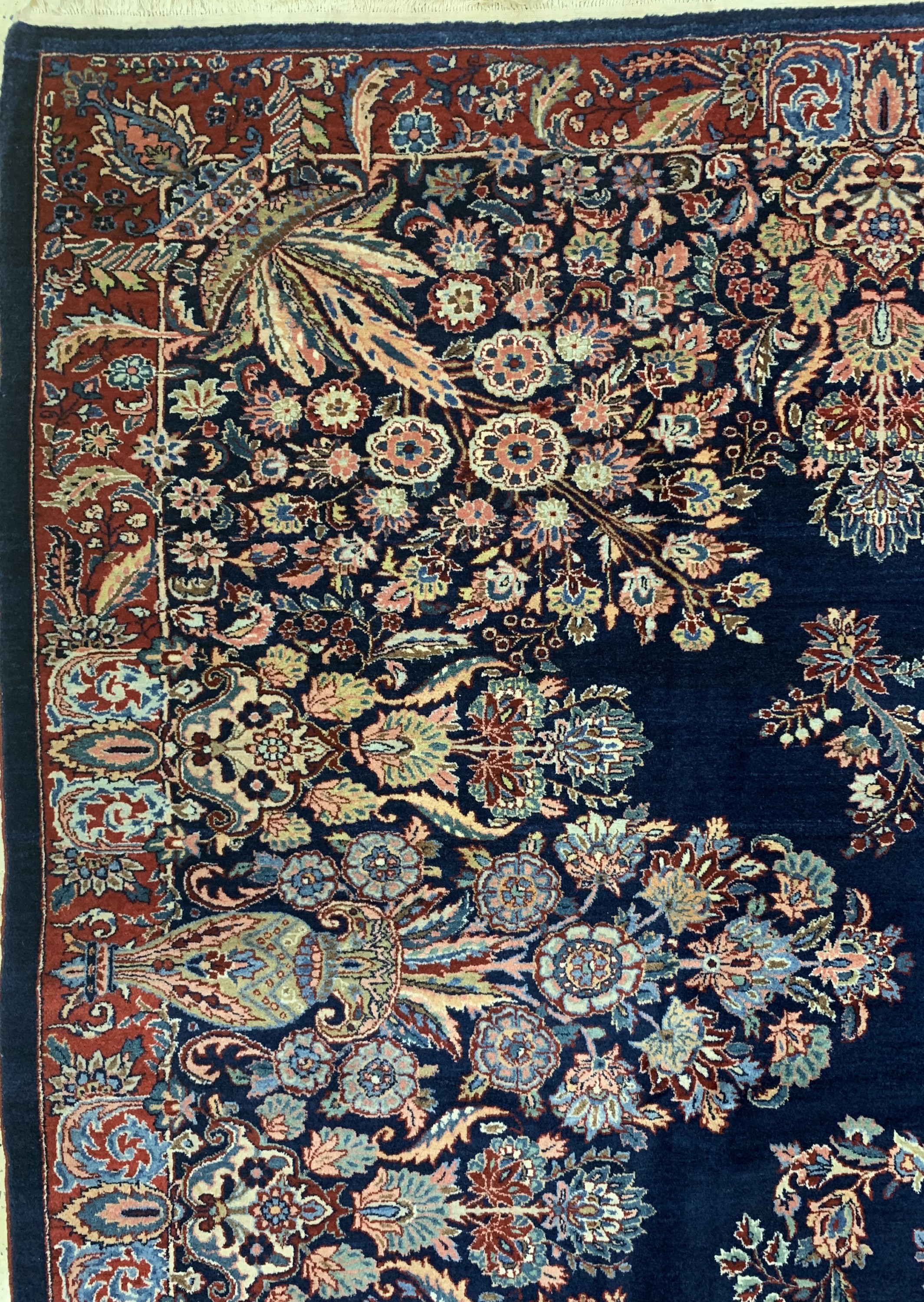 Detail e: Sarogh alt, Persien, Anfang 20.Jhd, Wolle auf Baumwolle, ca. 390 x 315 cm, EHZ: 1-2